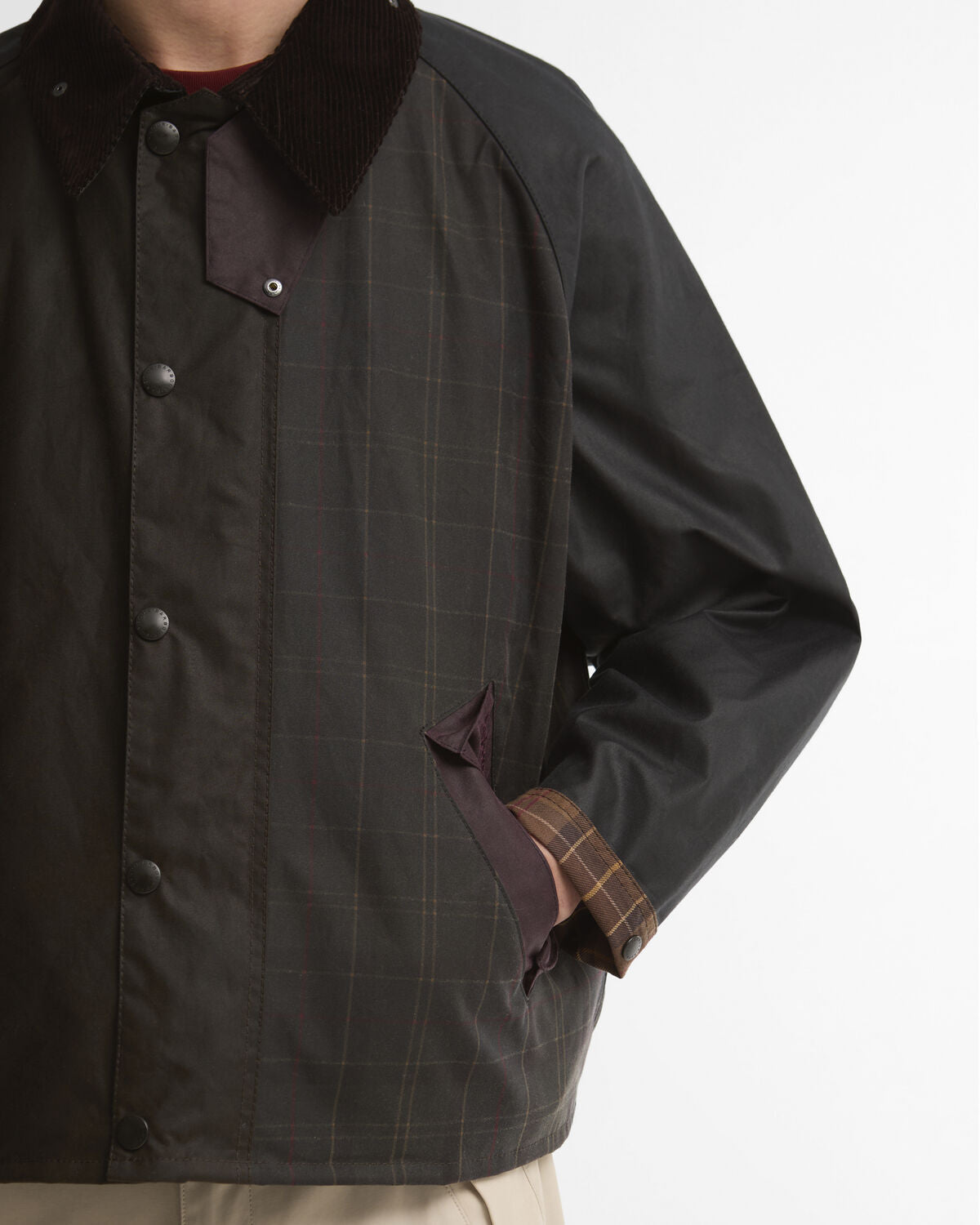 Barbour – Patchwork Transport Wax Jacket – Tartan Multi