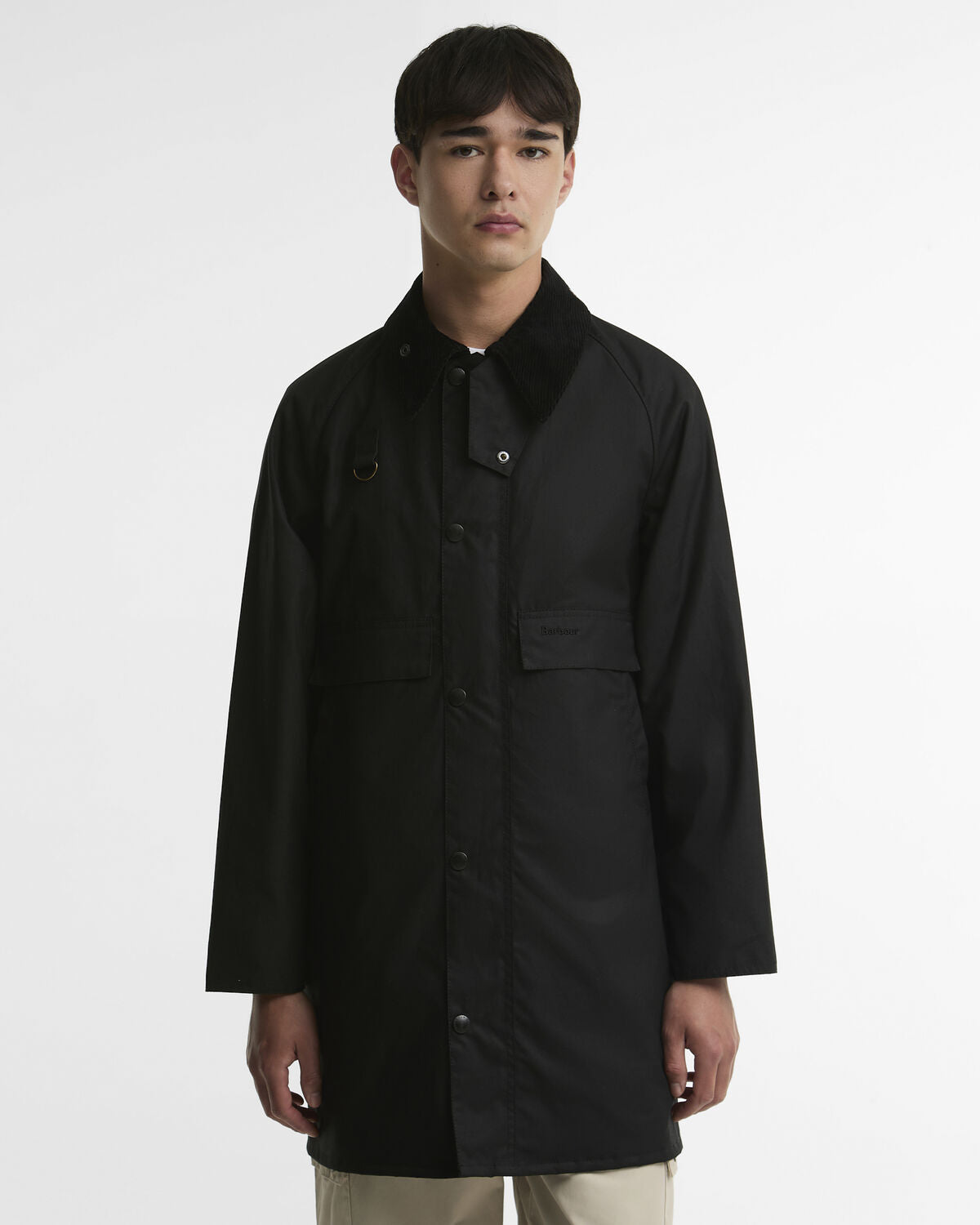 Barbour – Long Spey Wax Jacket – Black