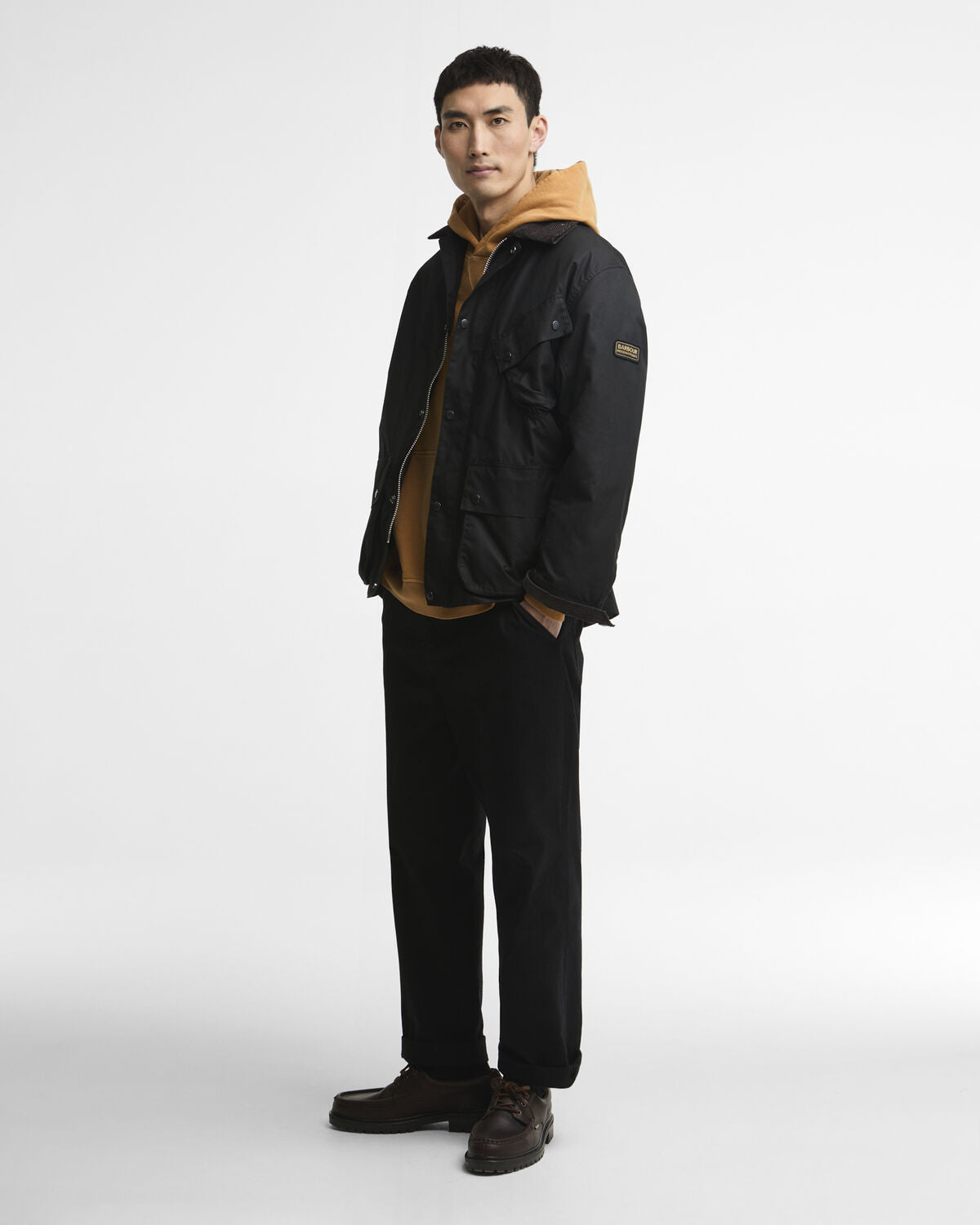 Barbour International – Brake Line Wax Jacket – Black