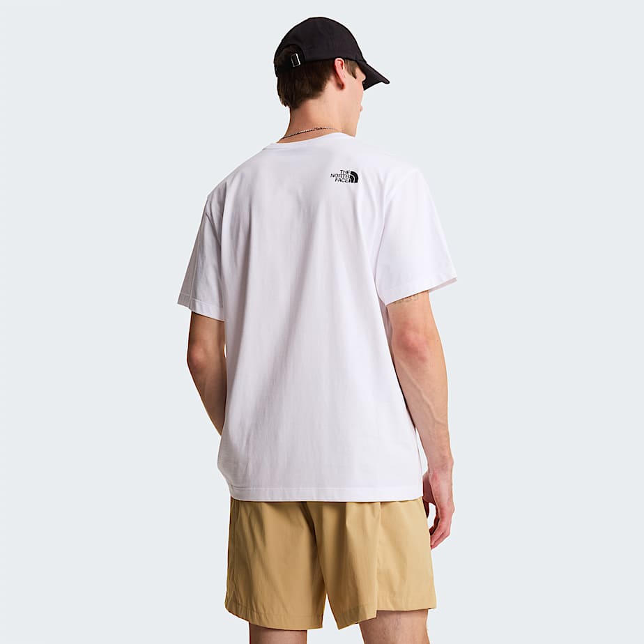Men's Mountain Logo Relaxed Graphic T-Shirt The North Face - TNF White