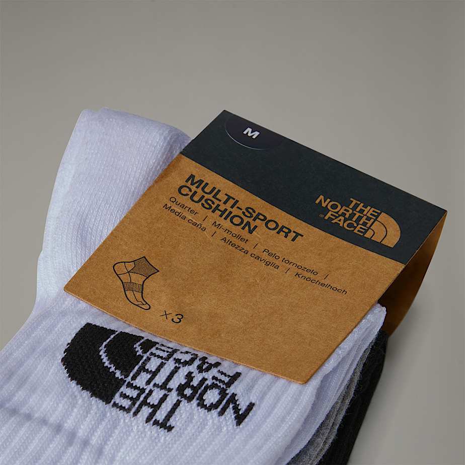 Multi Sport Cushion 1/4 Socks The North Face - Black Assorted