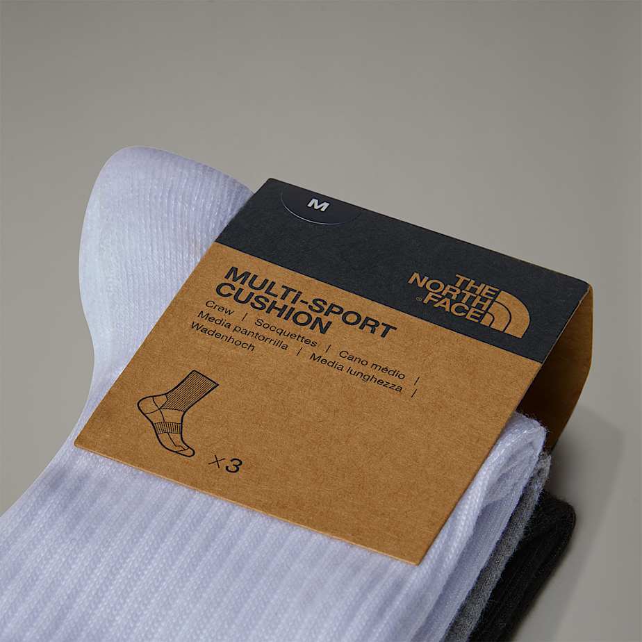 Multi Sport Cushion Crew Socks The North Face - Black Assorted
