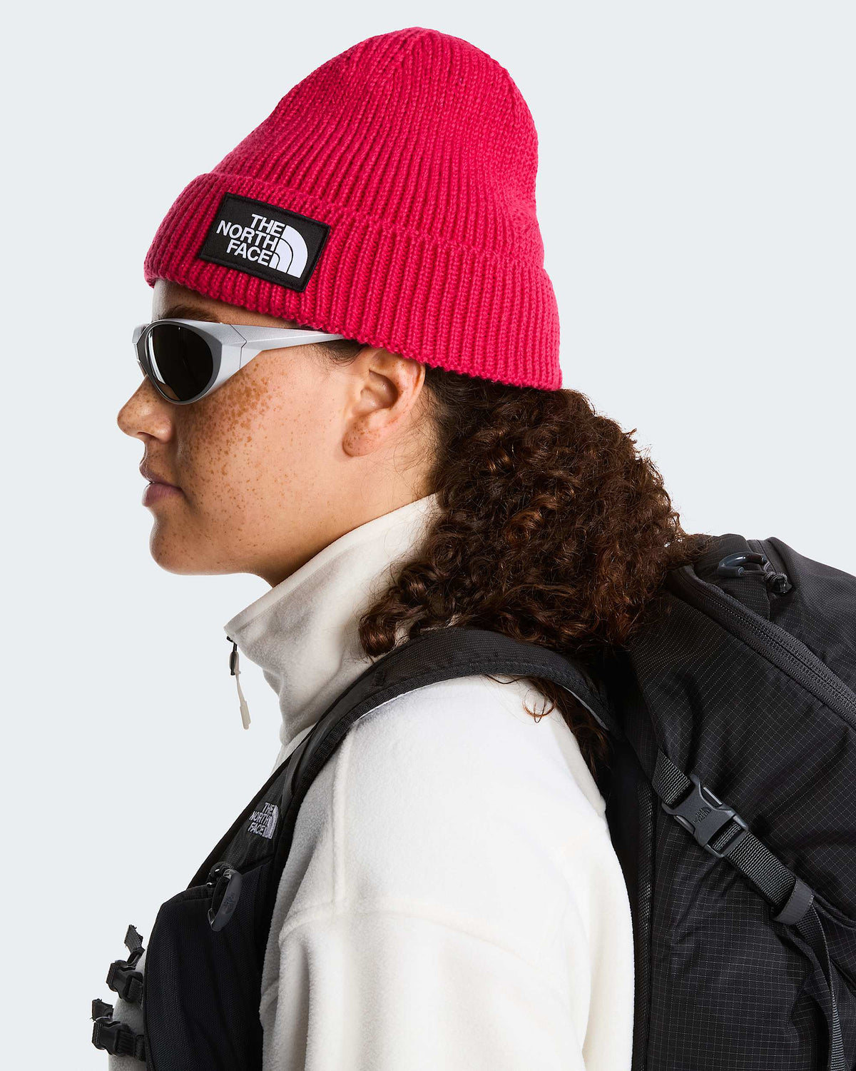 The North Face Logo Box Beanie rosso - foto 4