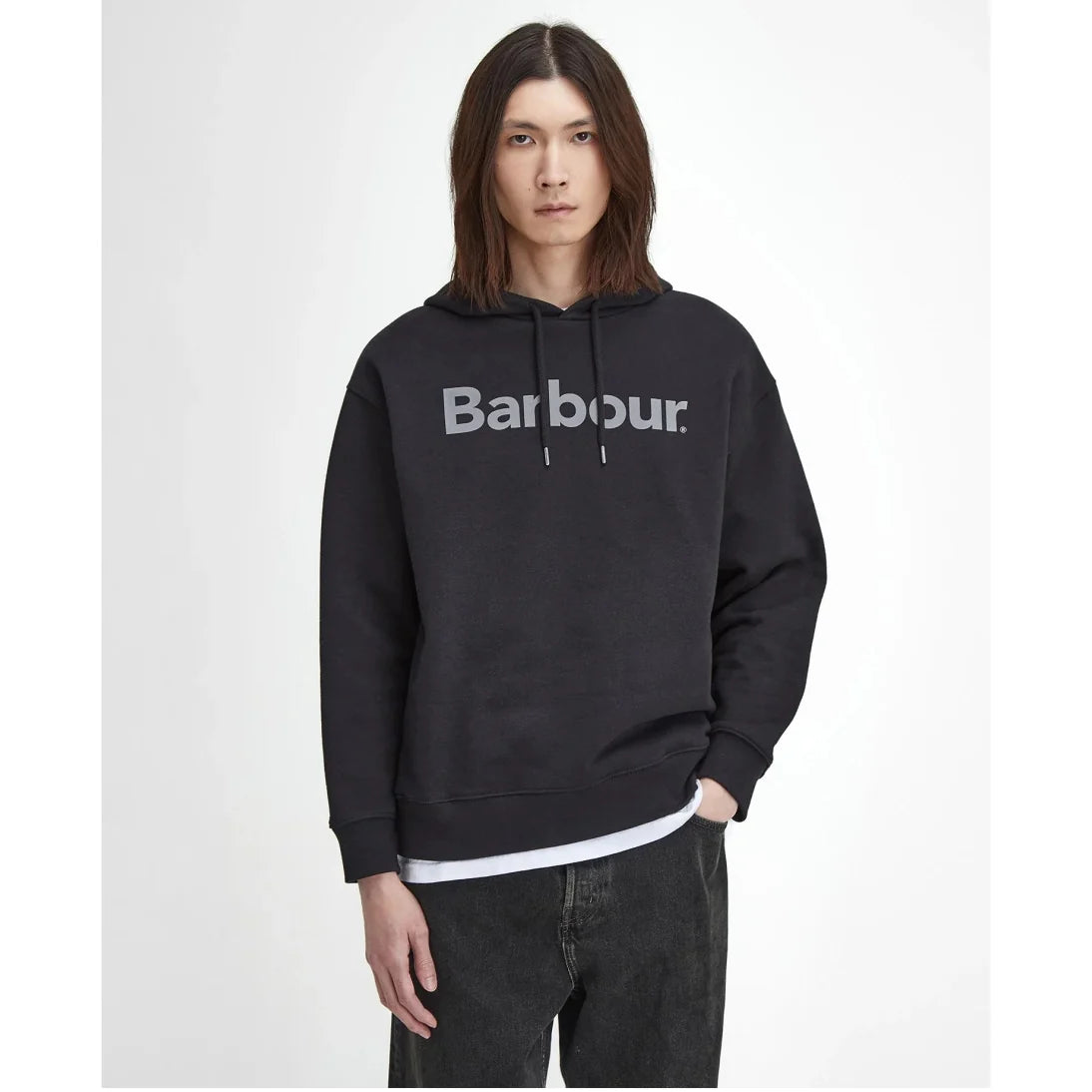 Brushed Nicholas Hoodie Fw24 Barbour - Black