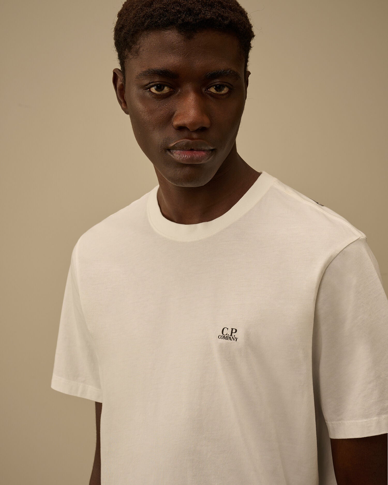 30/1 Jersey Short Sleeve Goggle T-Shirt C.P. Company - Gauze White