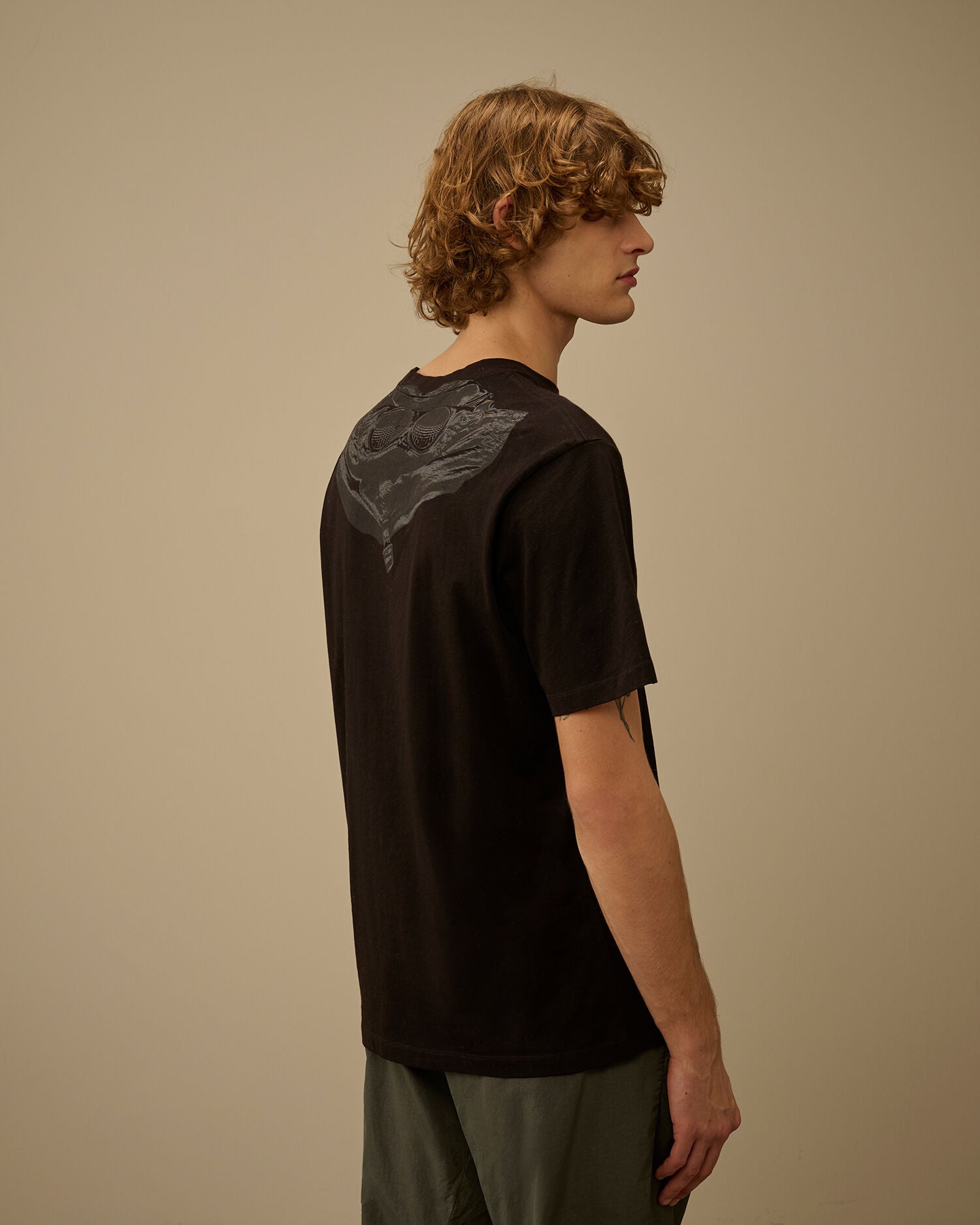 30/1 Jersey Short Sleeve Goggle T-Shirt C.P. Company - Black