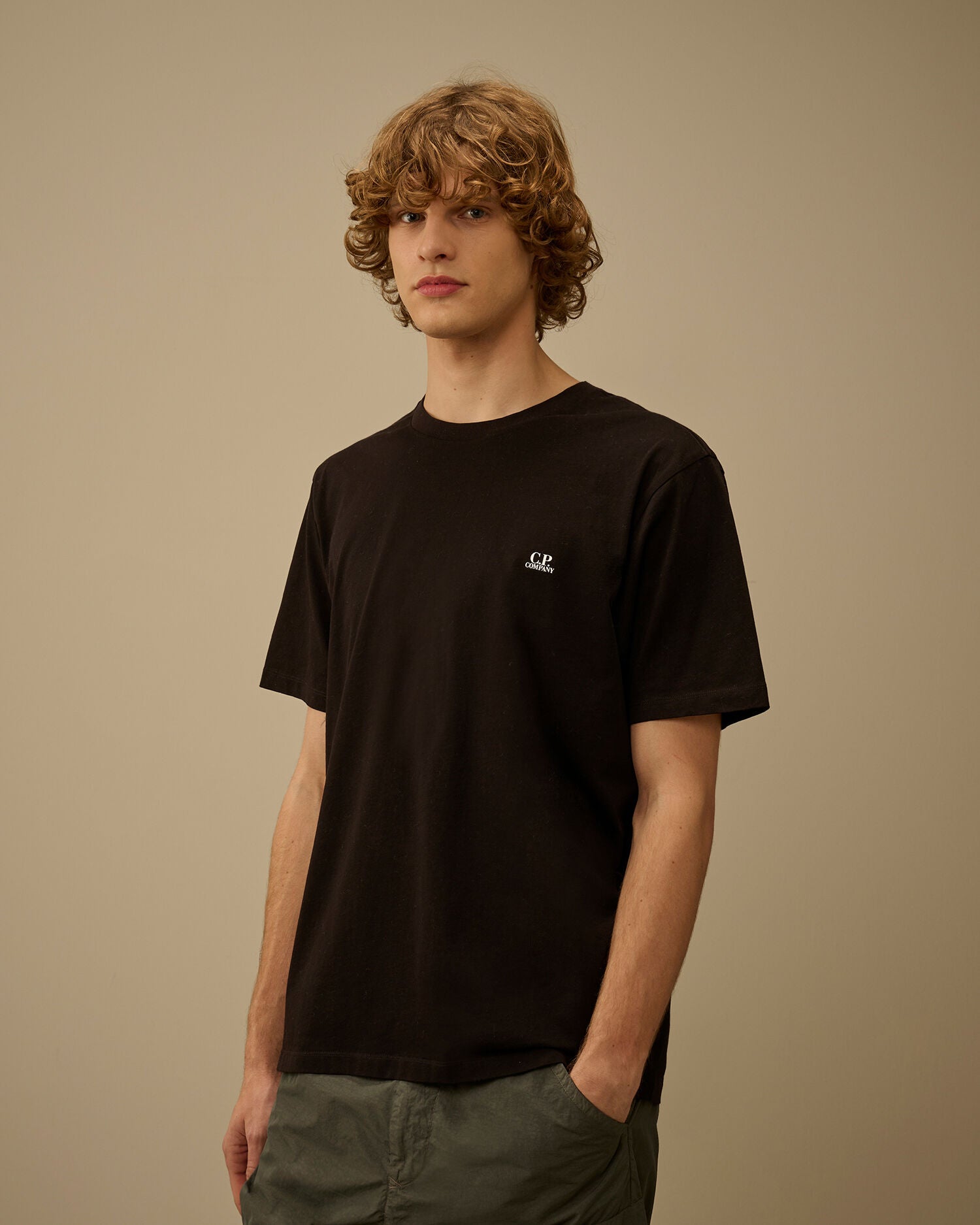 30/1 Jersey Short Sleeve Goggle T-Shirt C.P. Company - Black