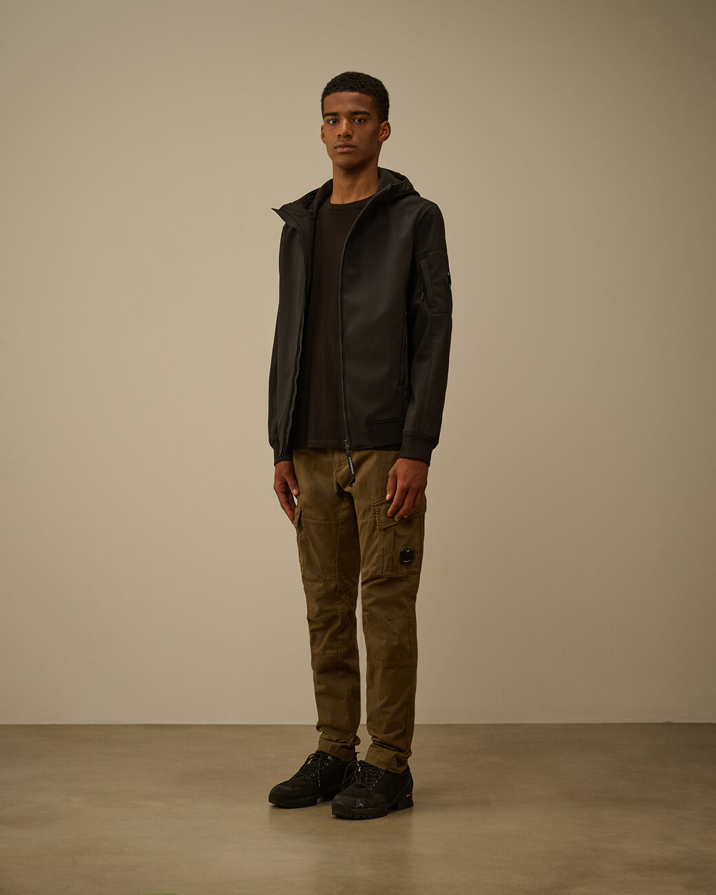 C.P. Shell-R Hooded Jacket CP Company® AW25 - Black