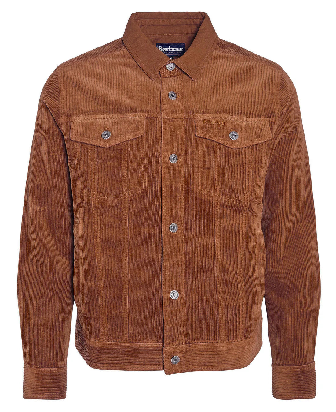 Regular Garment Dyed Cord Overshirt Fw24 Barbour - Dark Honey