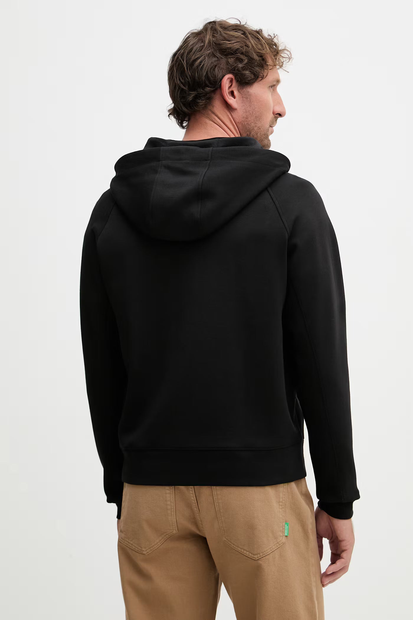 Felpa con cerniera e cappuccio Shaw Blauer - Black