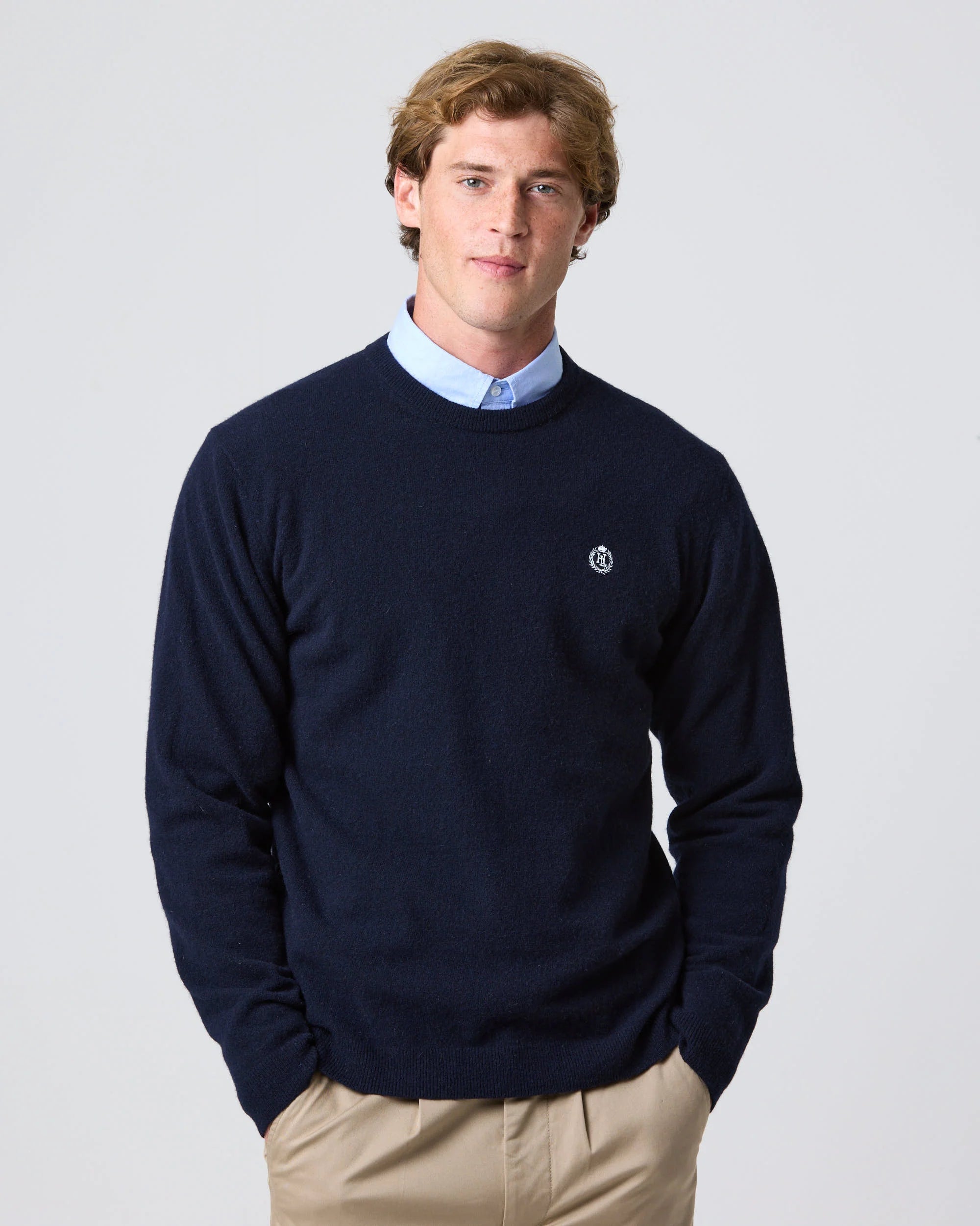 Teddington Crew Knit Henri Lloyd AW25 - Dark Navy