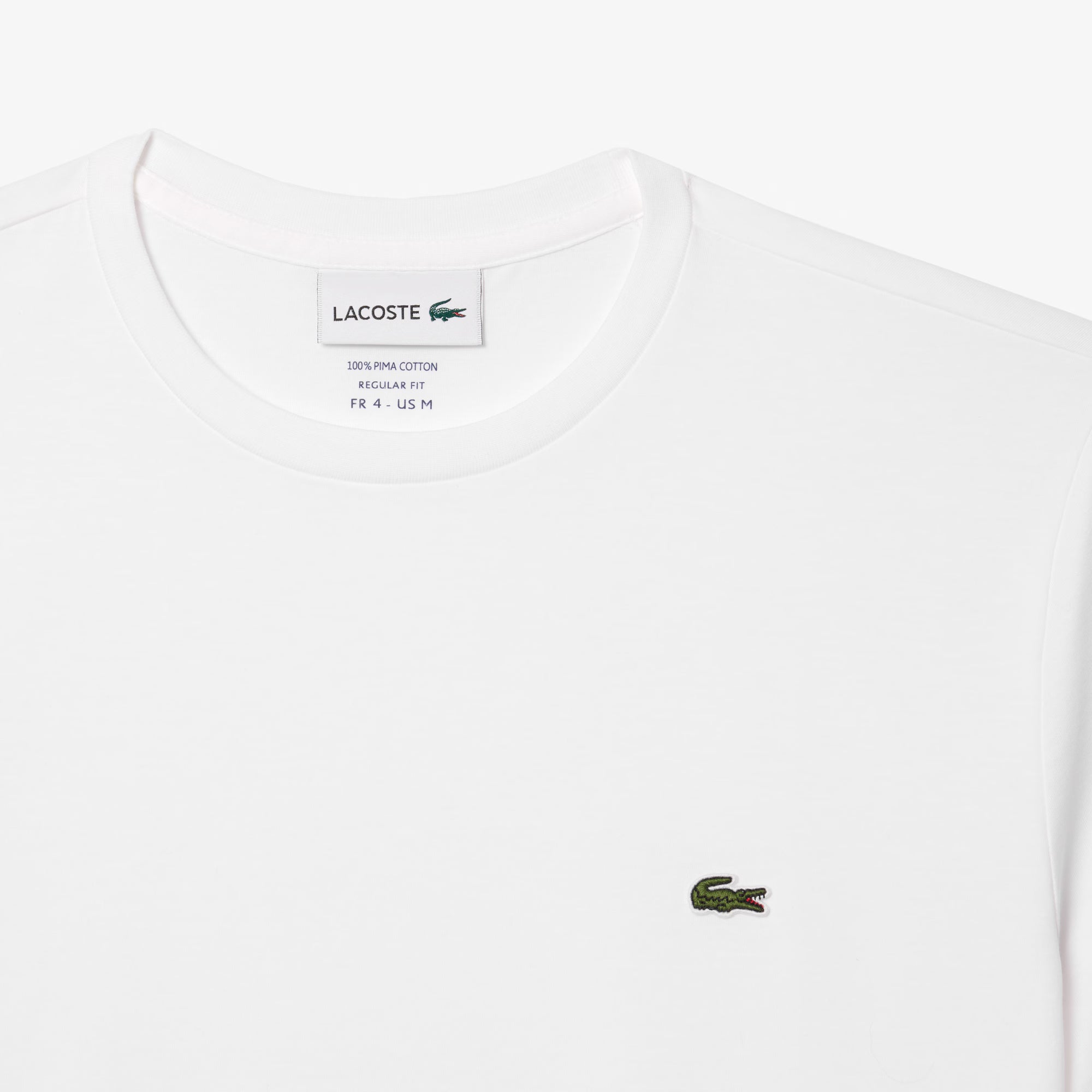T-shirt in cotone Pima Lacoste - Bianco