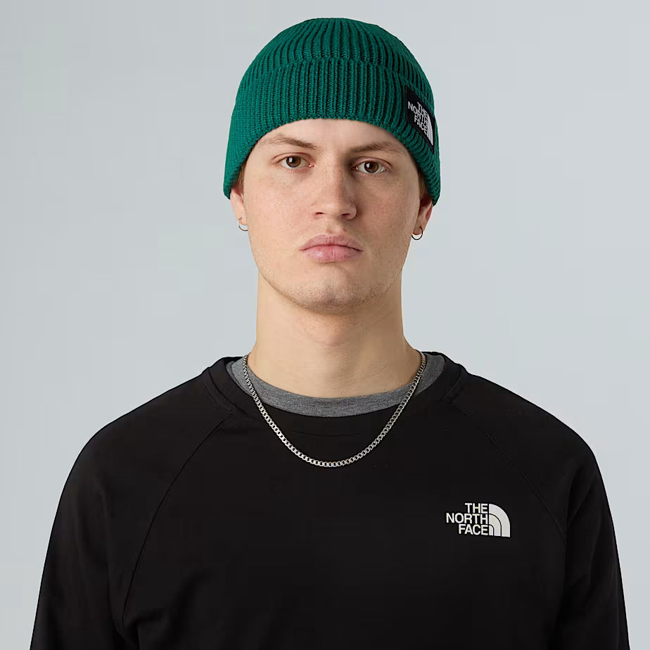TNF Logo Box Cuffed Beanie The North Face AW25 - Evergreen