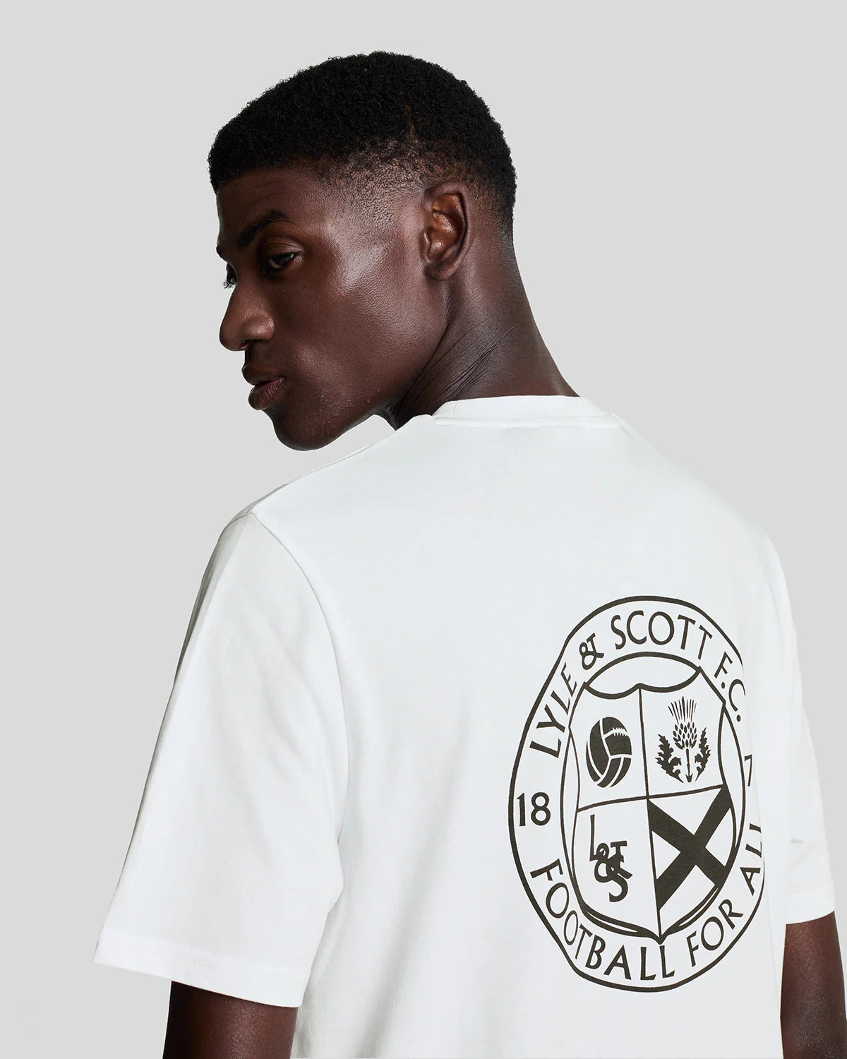 Football For All Graphic T-Shirt Lyle & Scott - White