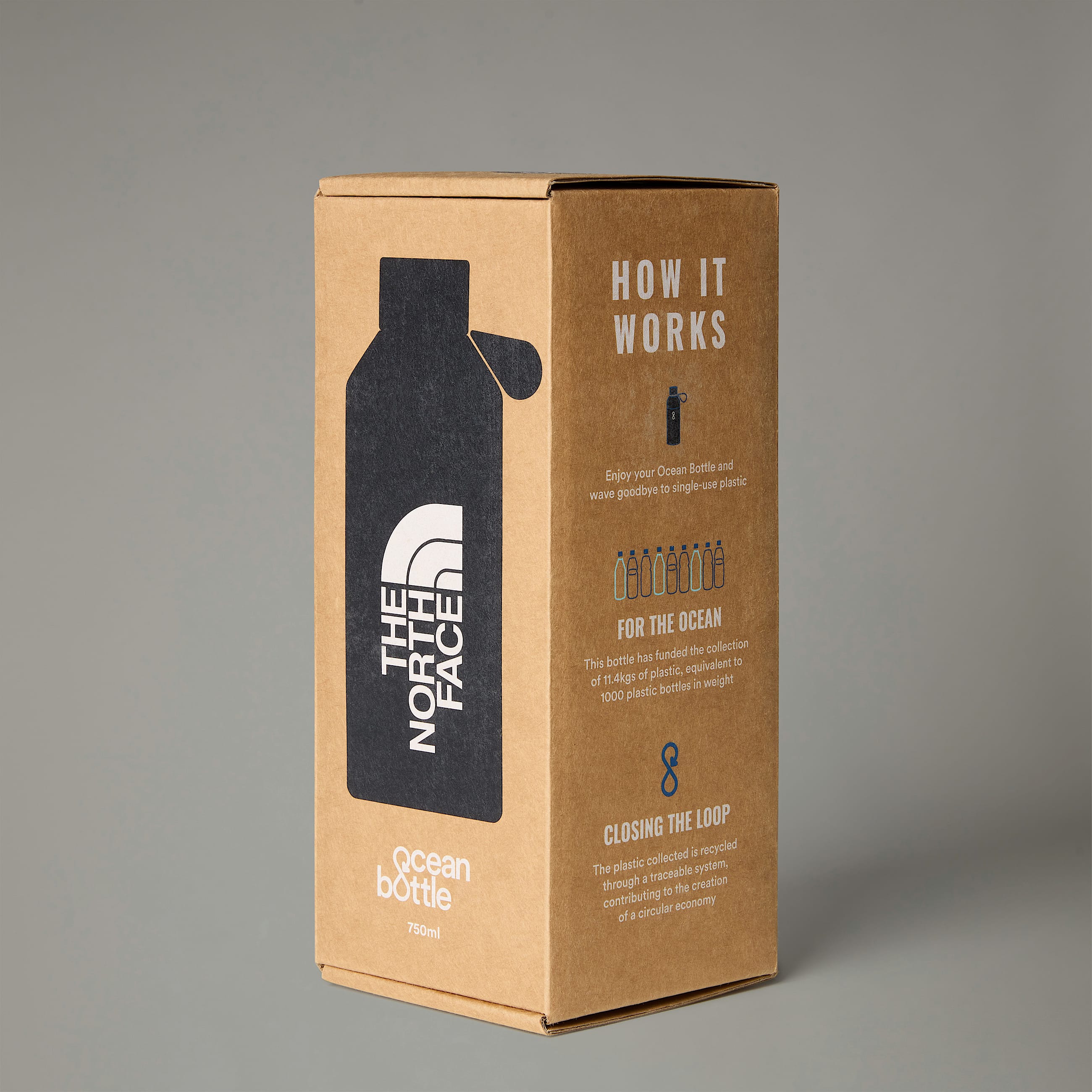 Borraccia The North Face X Ocean Bottle 0,75L - TNF Black
