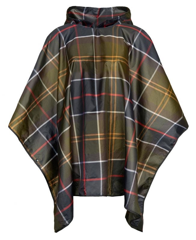 Tartan Showerproof Poncho Fw24 Barbour International - Classic Tartan