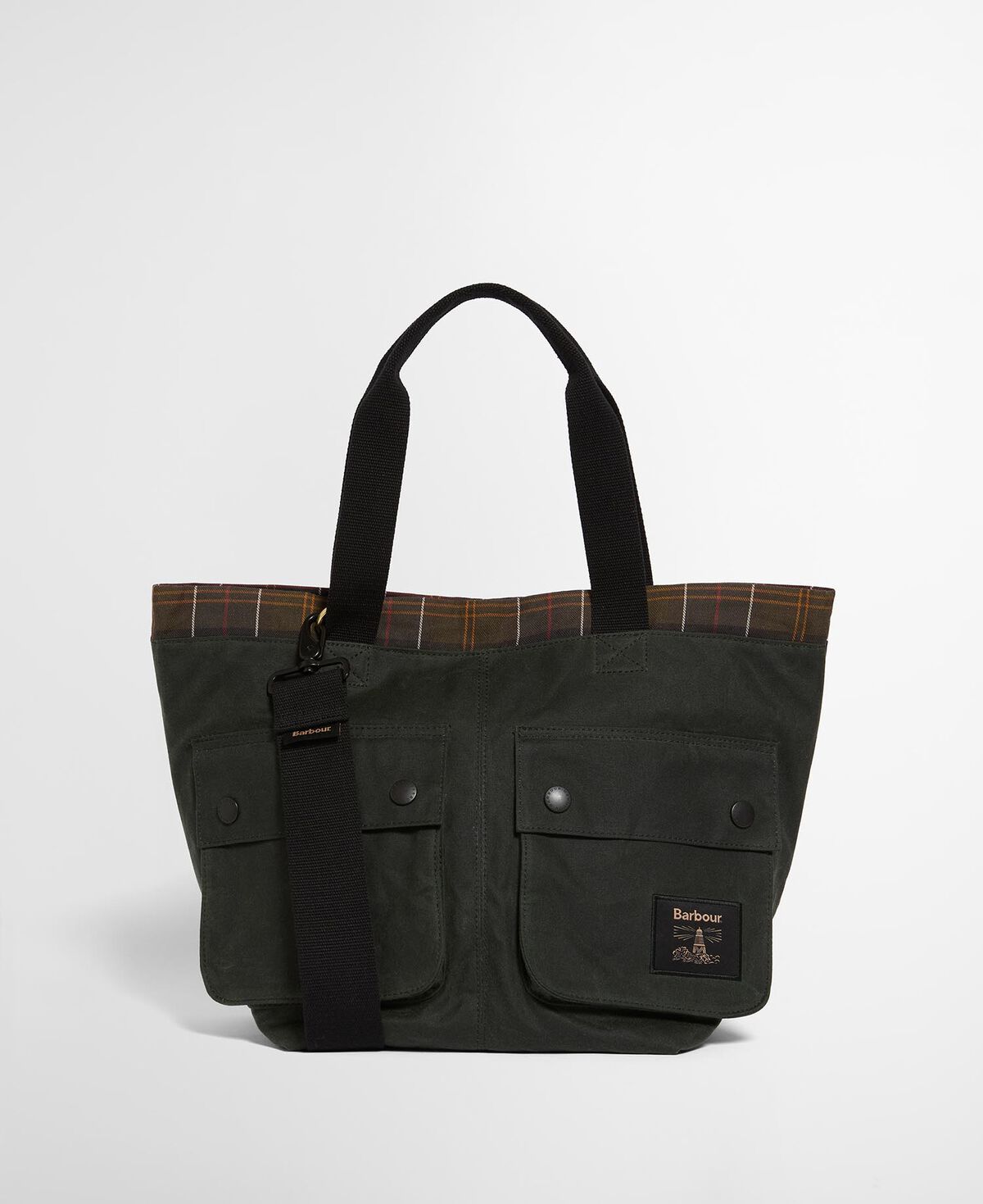Barbour – Field Wax Carry All Tote – Sage/Classic