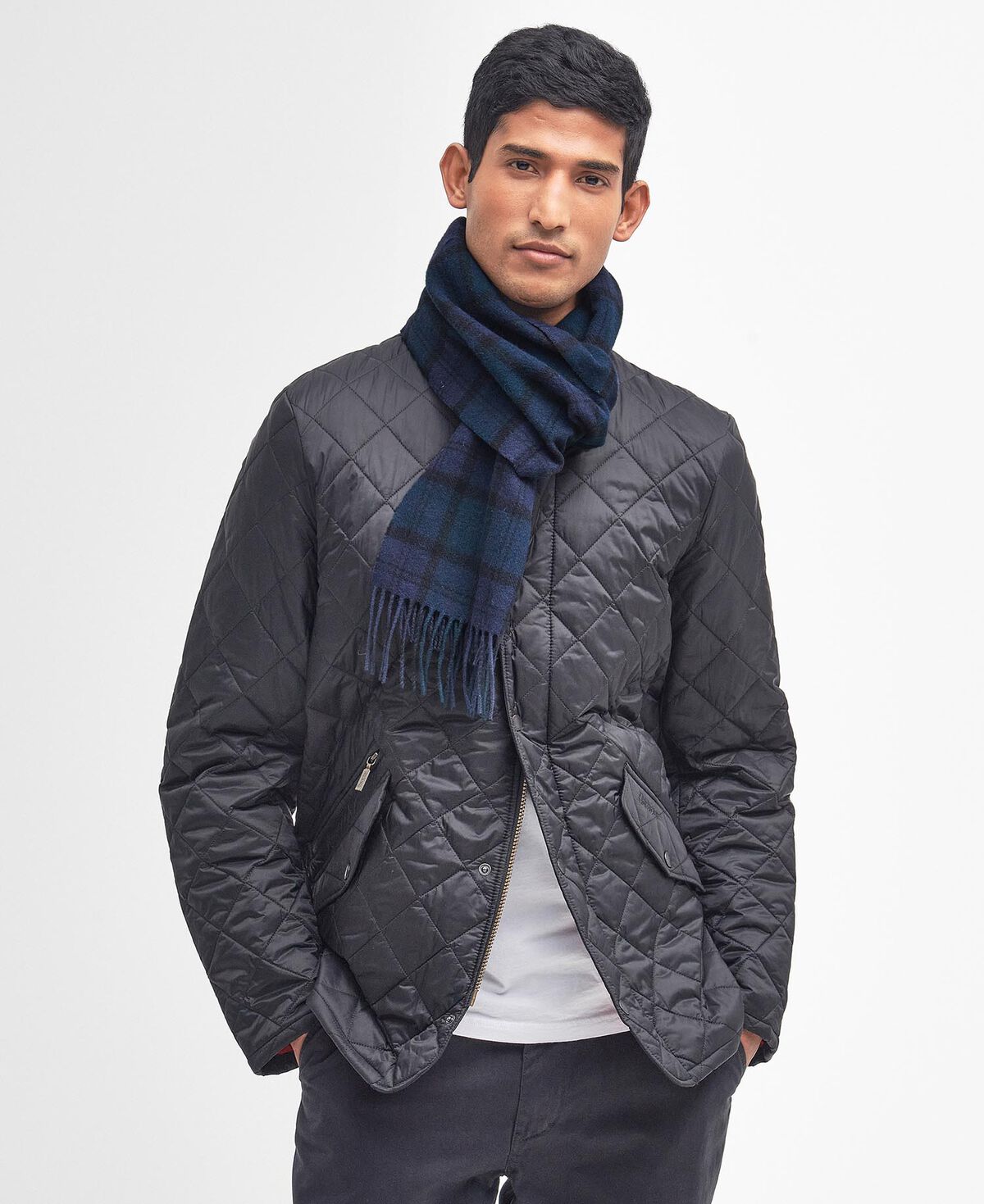 Barbour – Tartan Lambswool Scarf – Black Watch