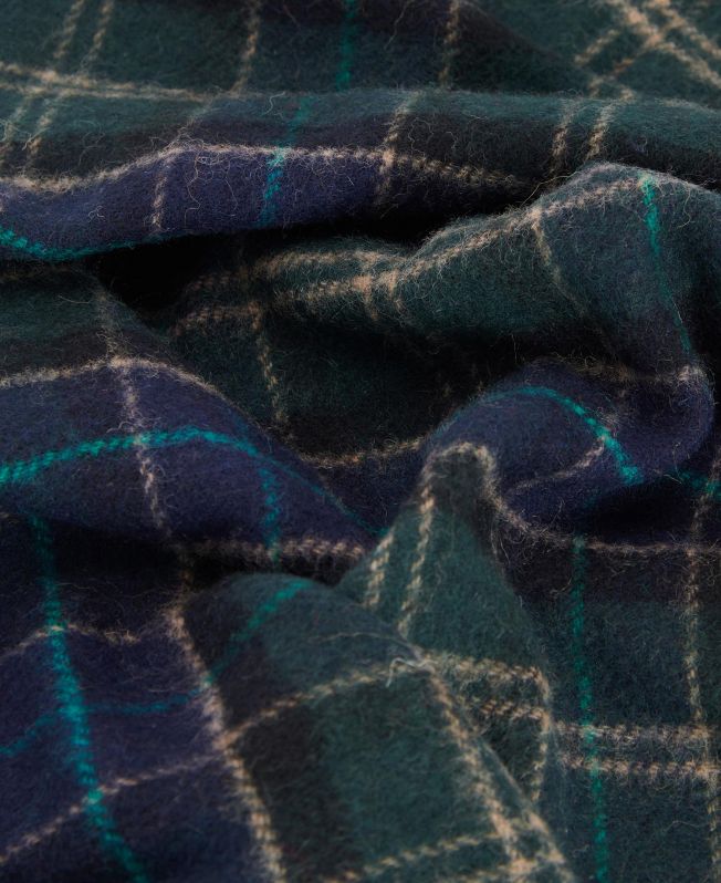 Tartan Lambswool Scarf Fw24 Barbour International - Green Loch