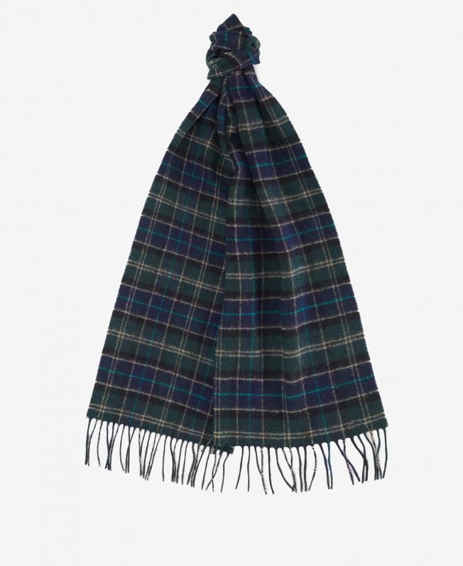 Tartan Lambswool Scarf Fw24 Barbour International - Green Loch