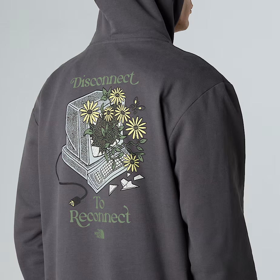 Connect Relaxed Graphic Hoodie The North Face AW25 - Anthracite Grey