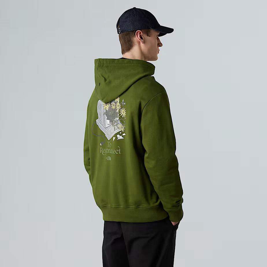 Connect Relaxed Graphic Hoodie The North Face AW25 - Woodland Green