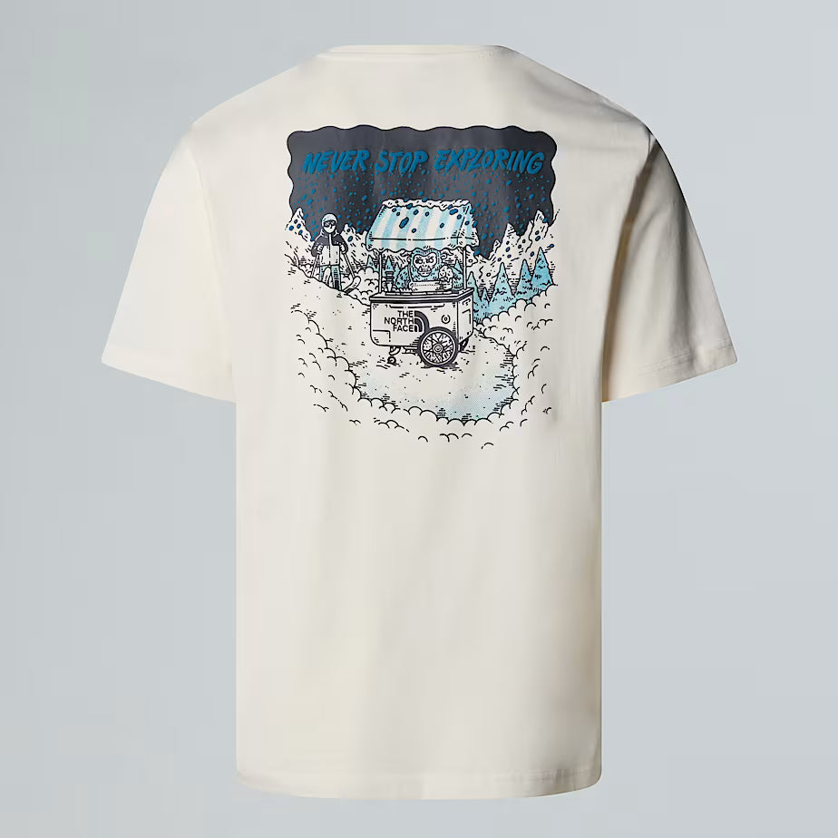 Powder Days Relaxed Graphic T-Shirt The North Face AW25 - White Dune