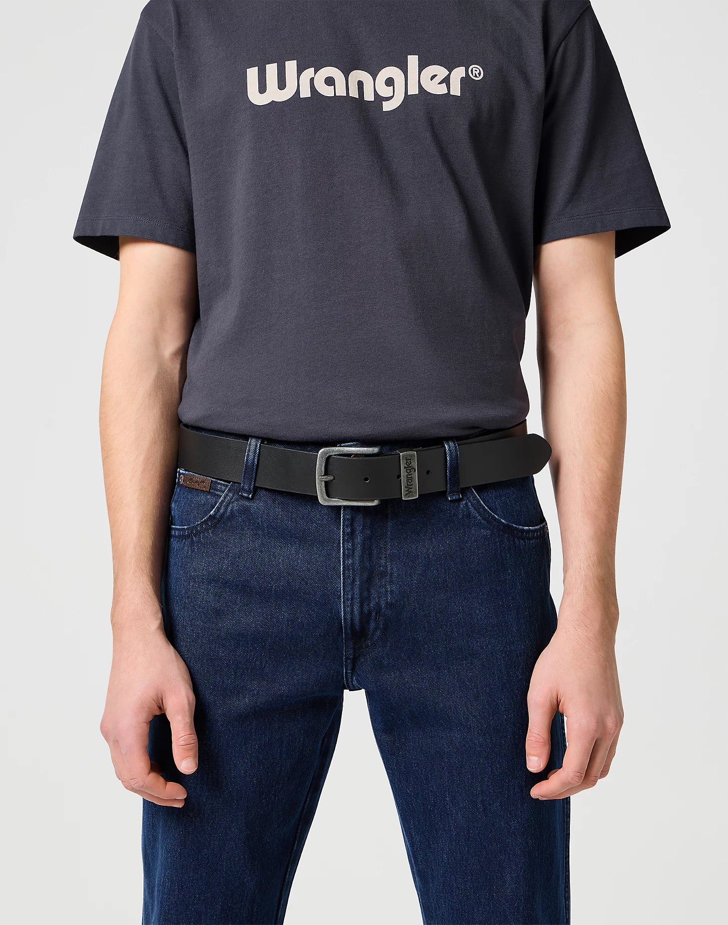 Metal Loop Belt Wrangler - Black