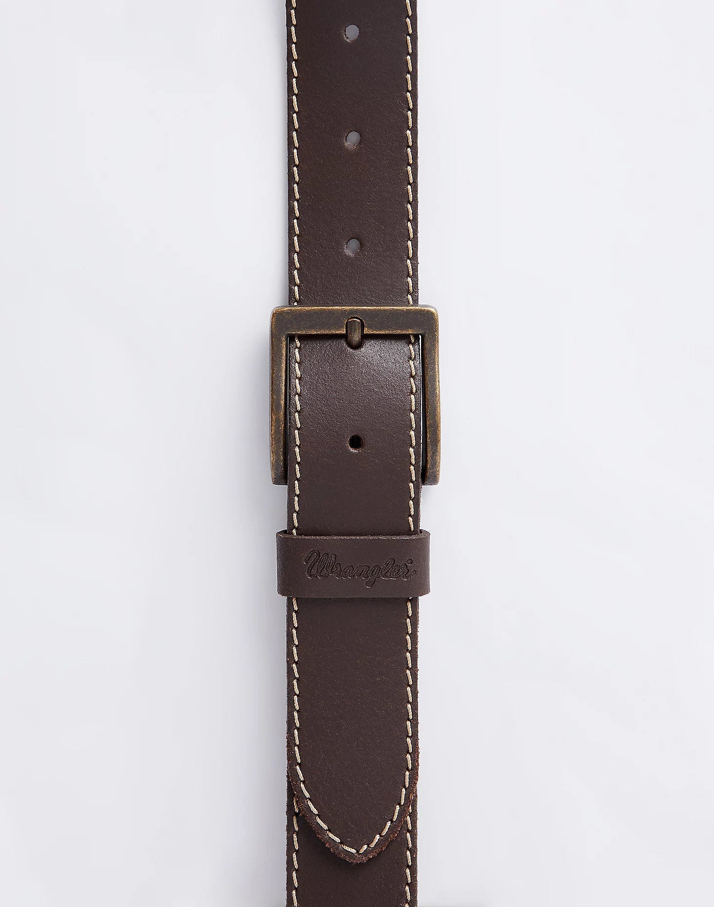 Metal Loop Belt Wrangler - Brown