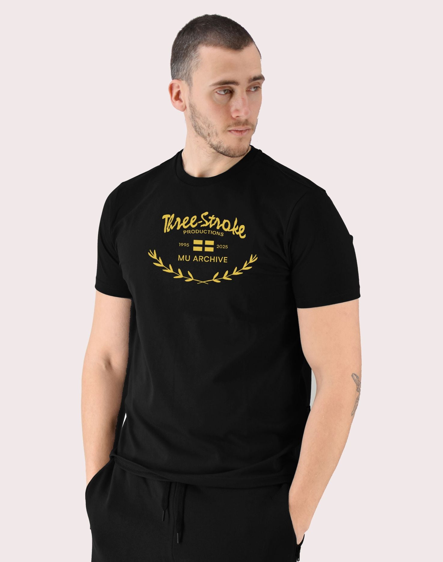 T-Shirt Celebration A Three Stroke Production - Black