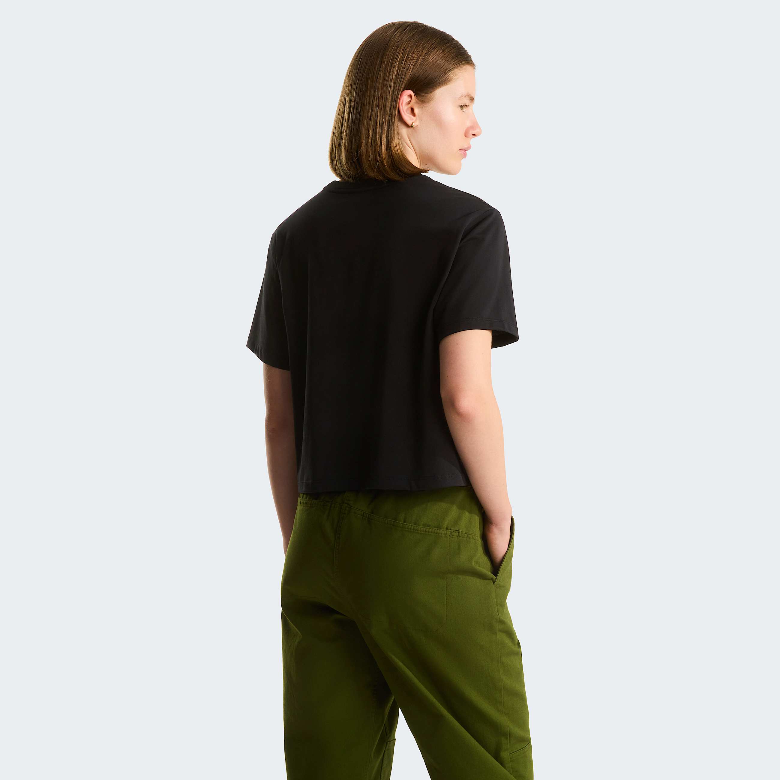 Simple Dome Cropped Relaxed T-Shirt The North Face Donna - TNF Black