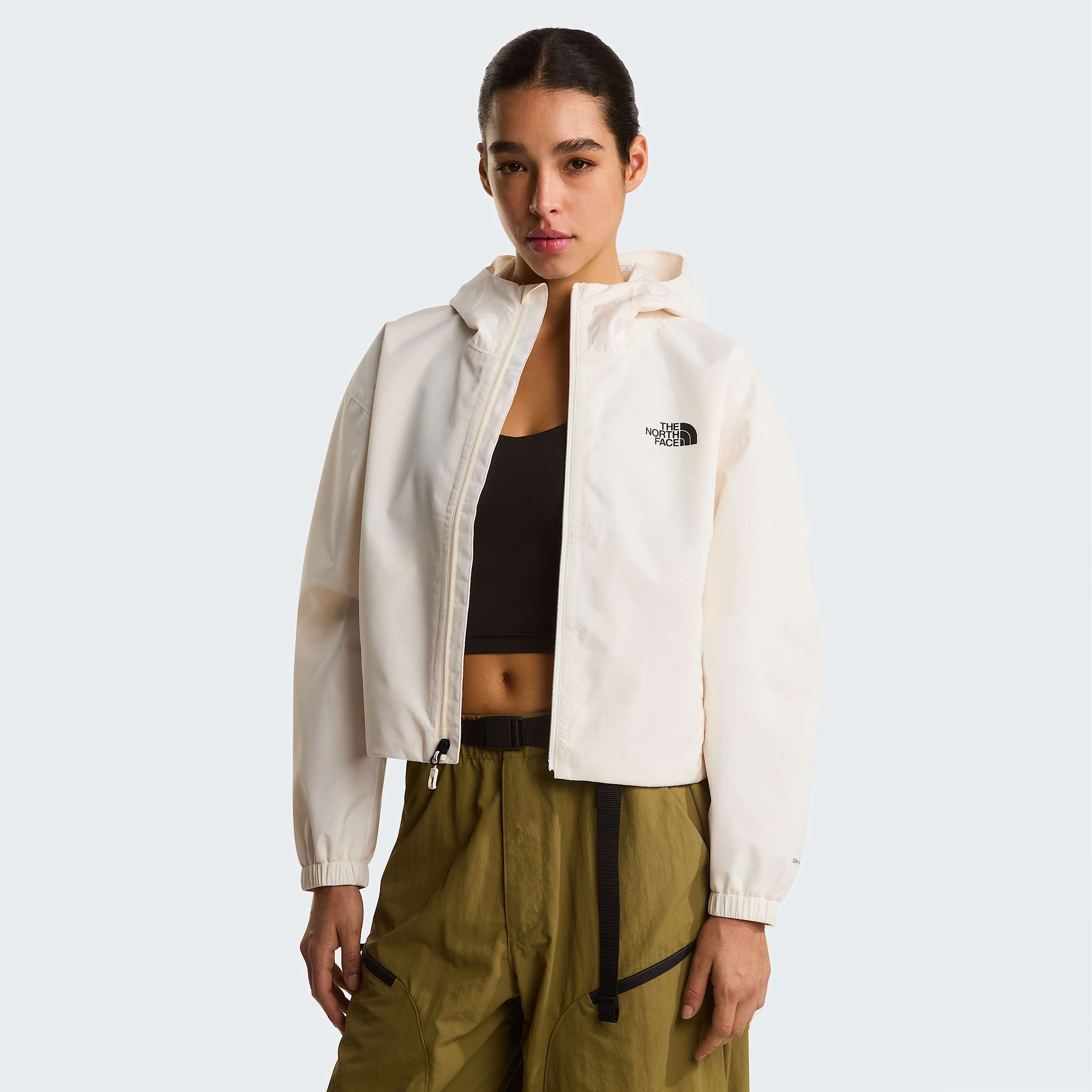 Women's Quest DryVent™ Cropped Jacket The North Face - White Dune