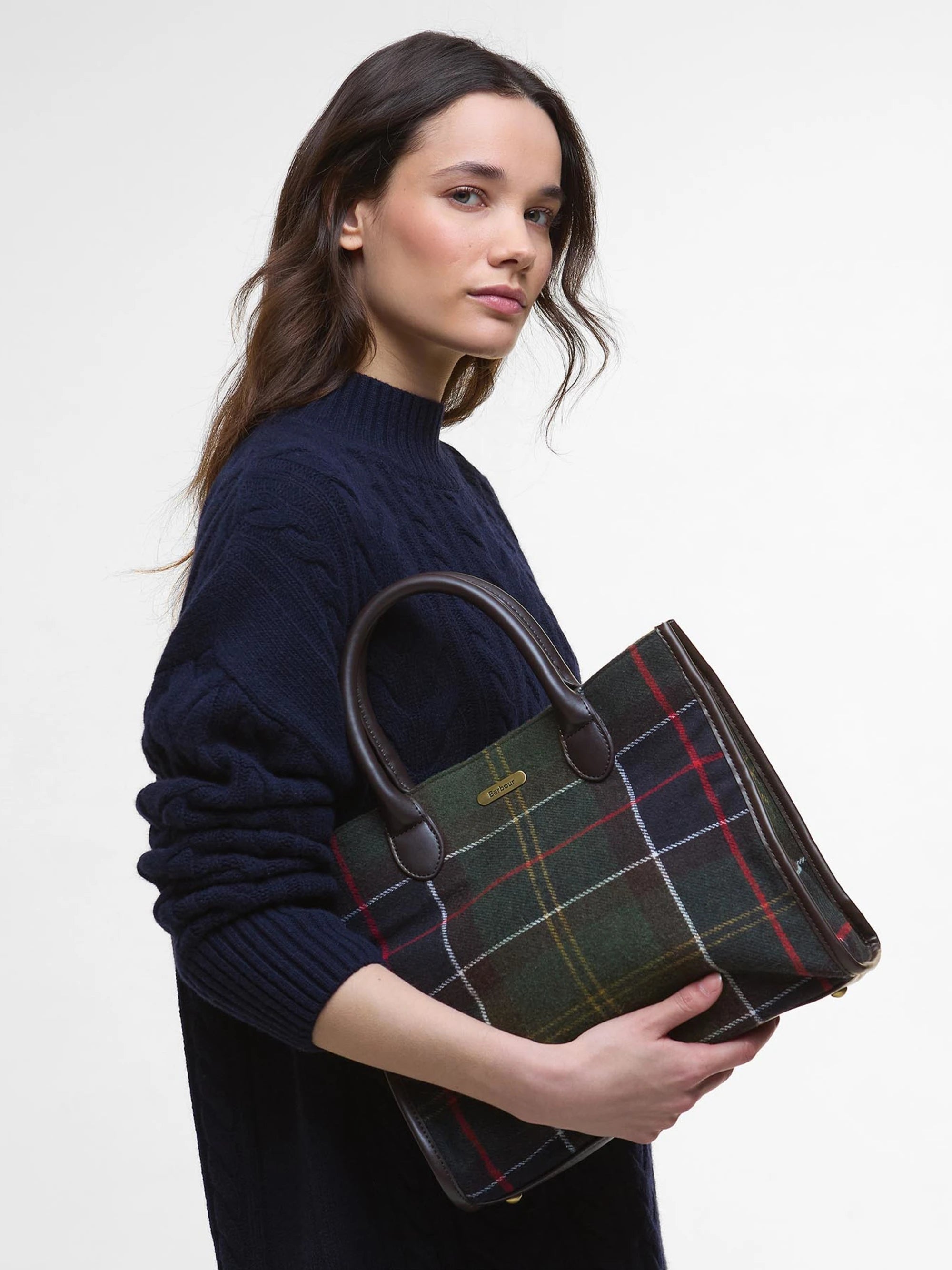 Barrhill Tartan Tote Bag AW25 Barbour - Classic Tartan