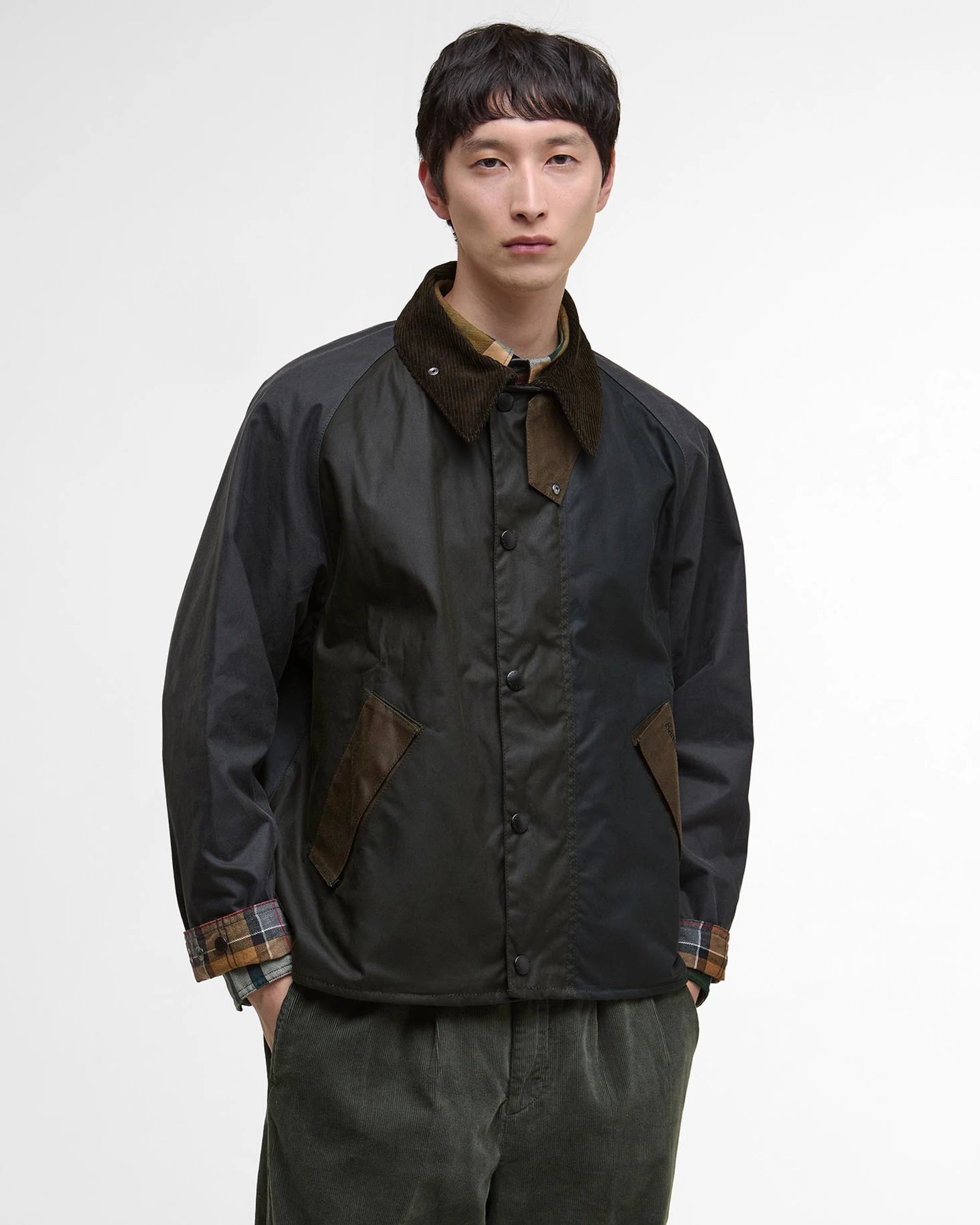 Patchwork Transport Wax Jacket AW25 Barbour - Sage Multi