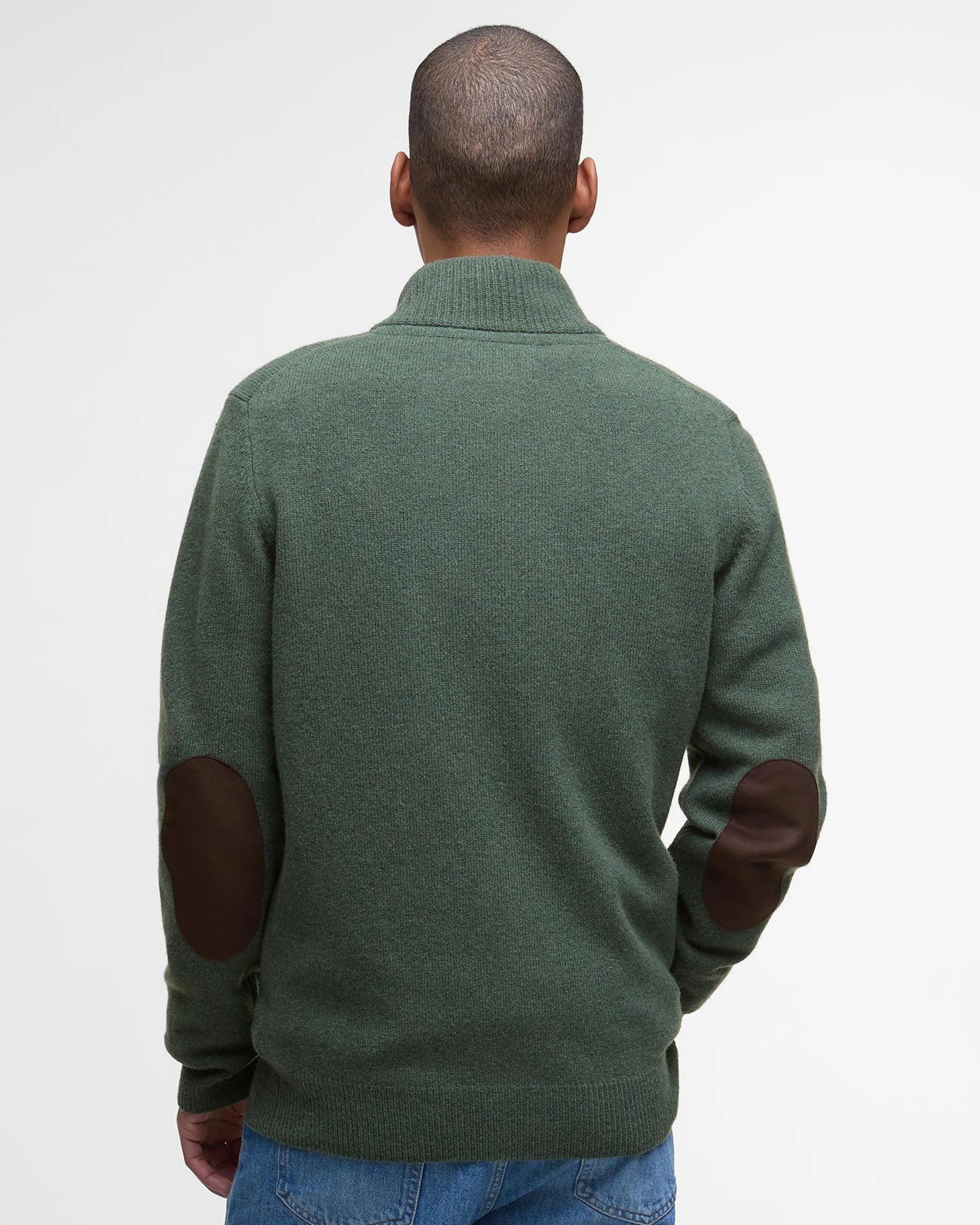 Essential Patch Zip Through AW25 Barbour - Olive