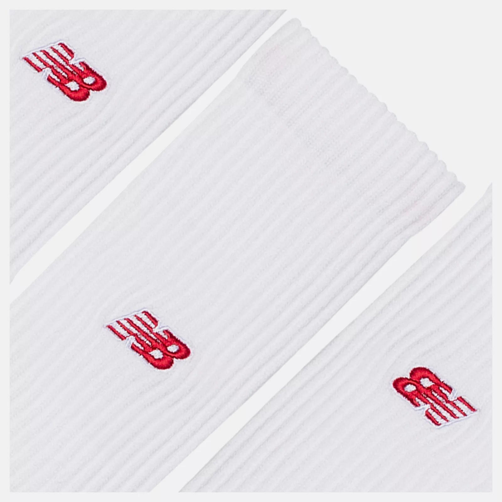 Active Premium Crew 3 Pack Socks New Balance - White