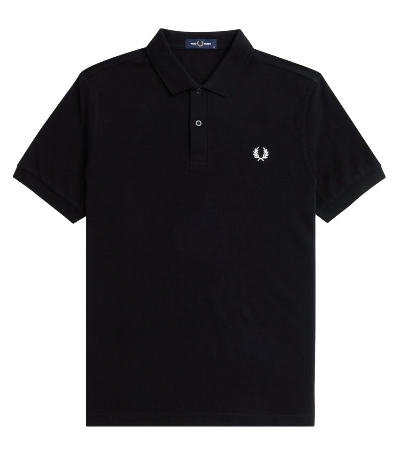 FP Plain Fred Perry Polo Shirt - Black