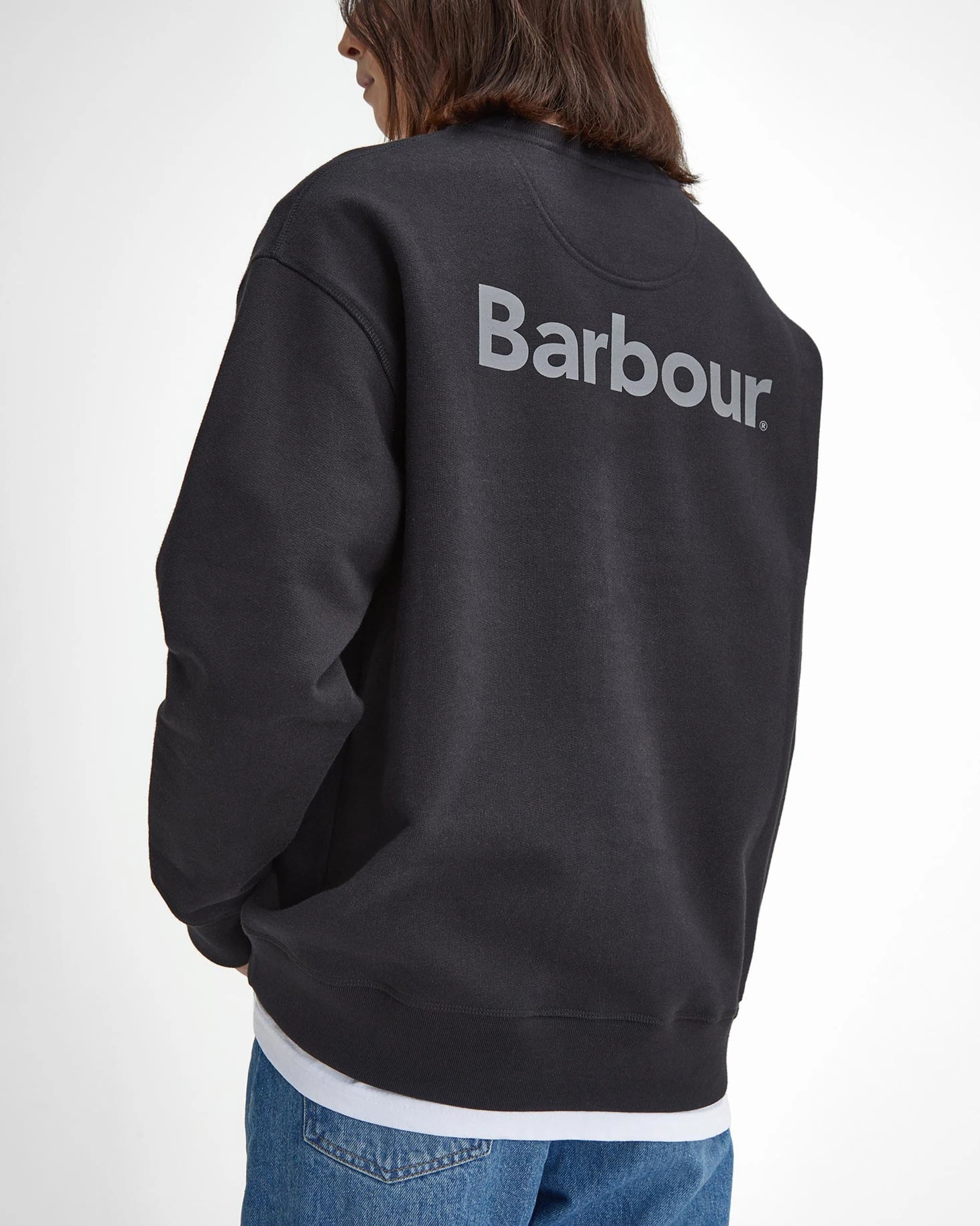 Brushed Oversized Crew Neck Nicholas - Black