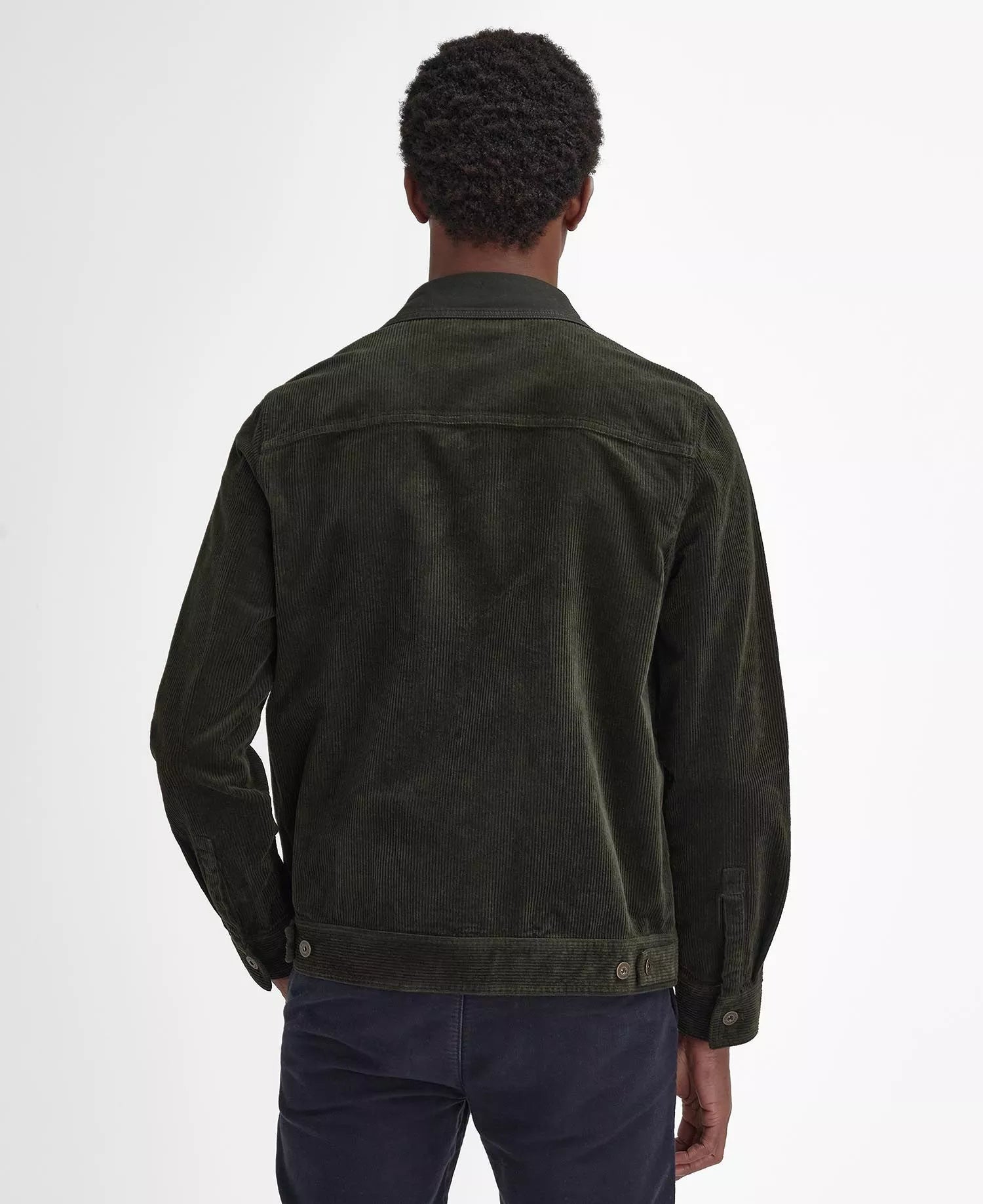 Regular Garment Dyed Cord Overshirt Fw24 Barbour - Forest