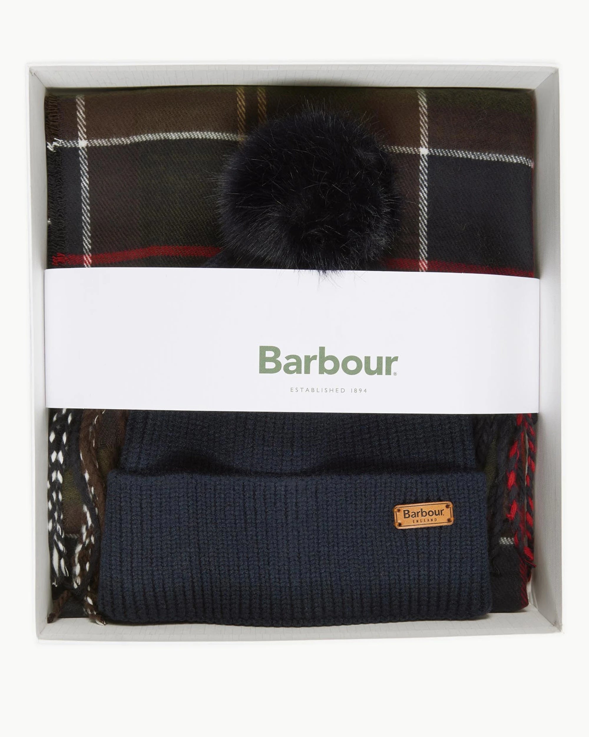 Dover Gift Set Beanie & Hailes Scarf Set AW25 Barbour - Classic