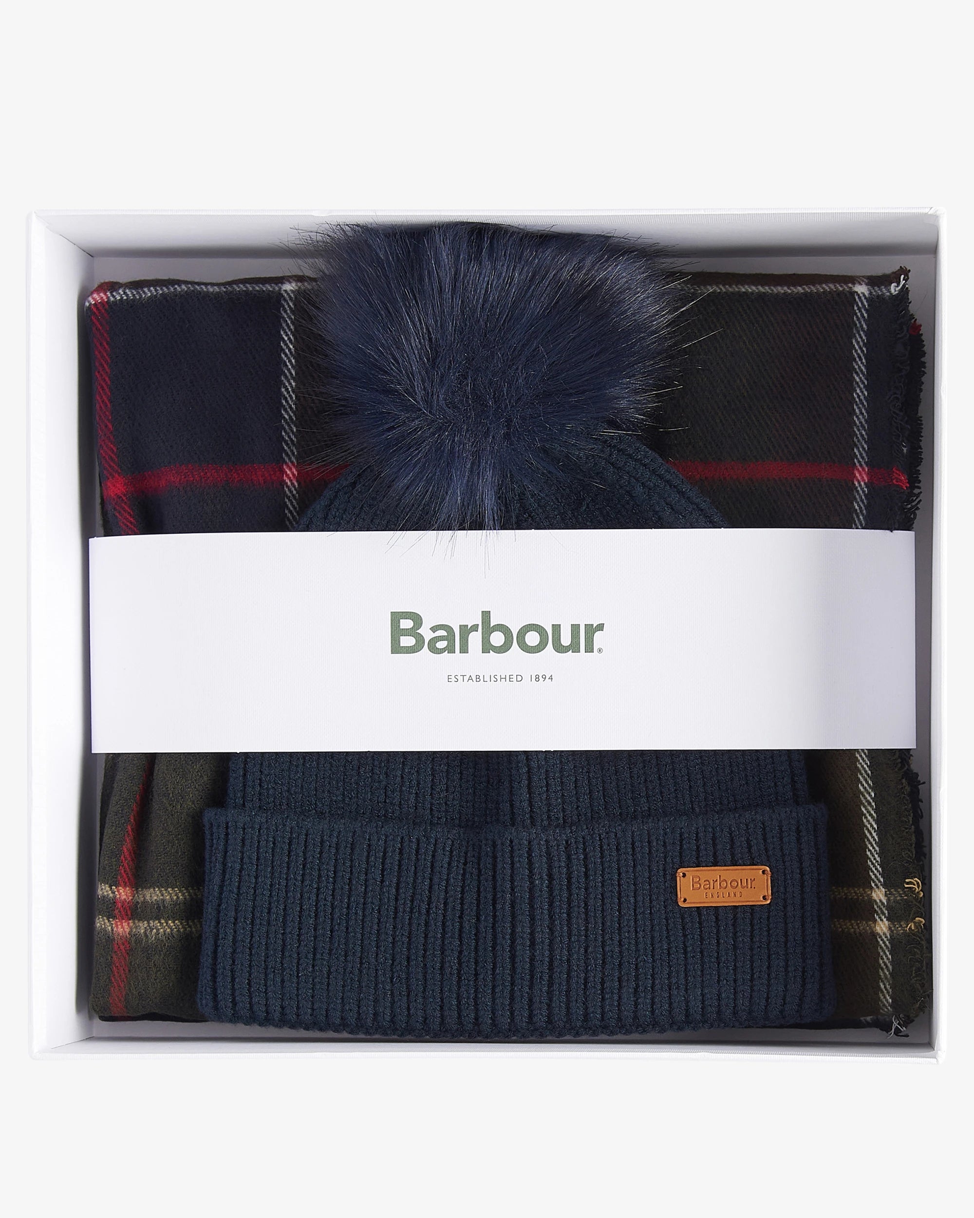 Dover Gift Set Beanie & Hailes Scarf Set AW25 Barbour - Classic