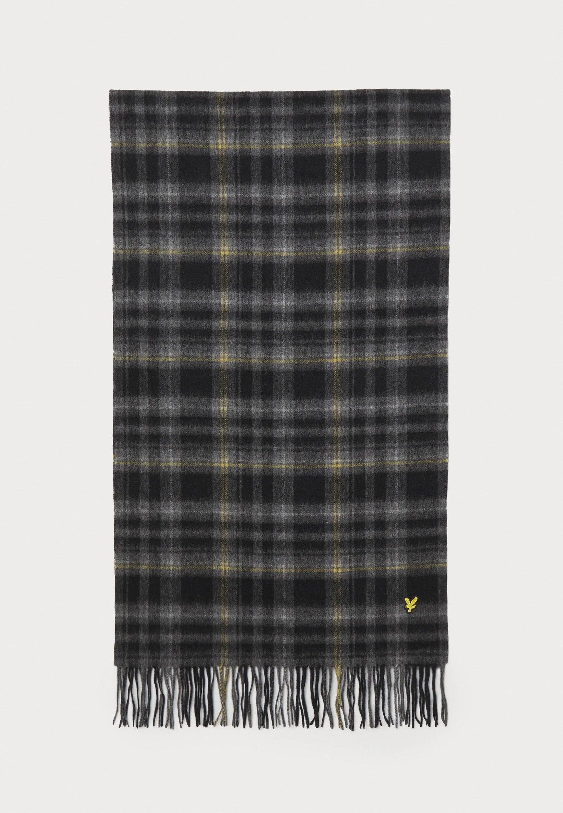 Tartan Cashmere Scarf Lyle &amp; Scott - Jet Black