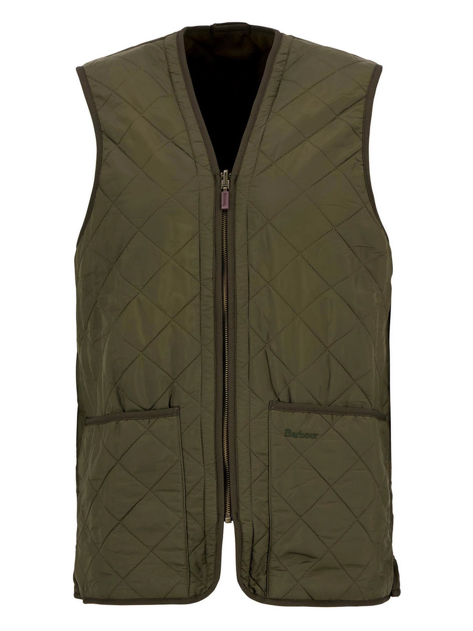Polarquilt Waistcoat Zip Liner AW25 Barbour - Olive