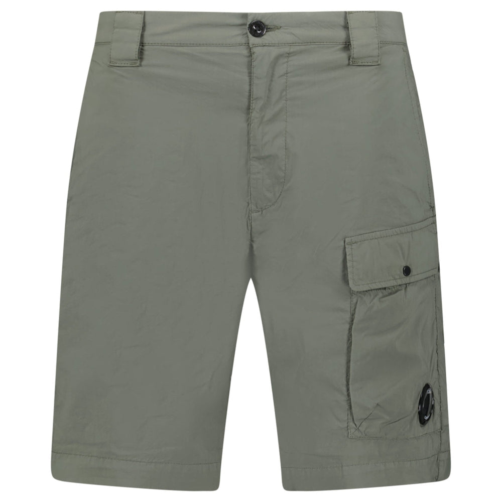 Stretch Sateen Cargo Lens Shorts C.P. Company - Ivy Green