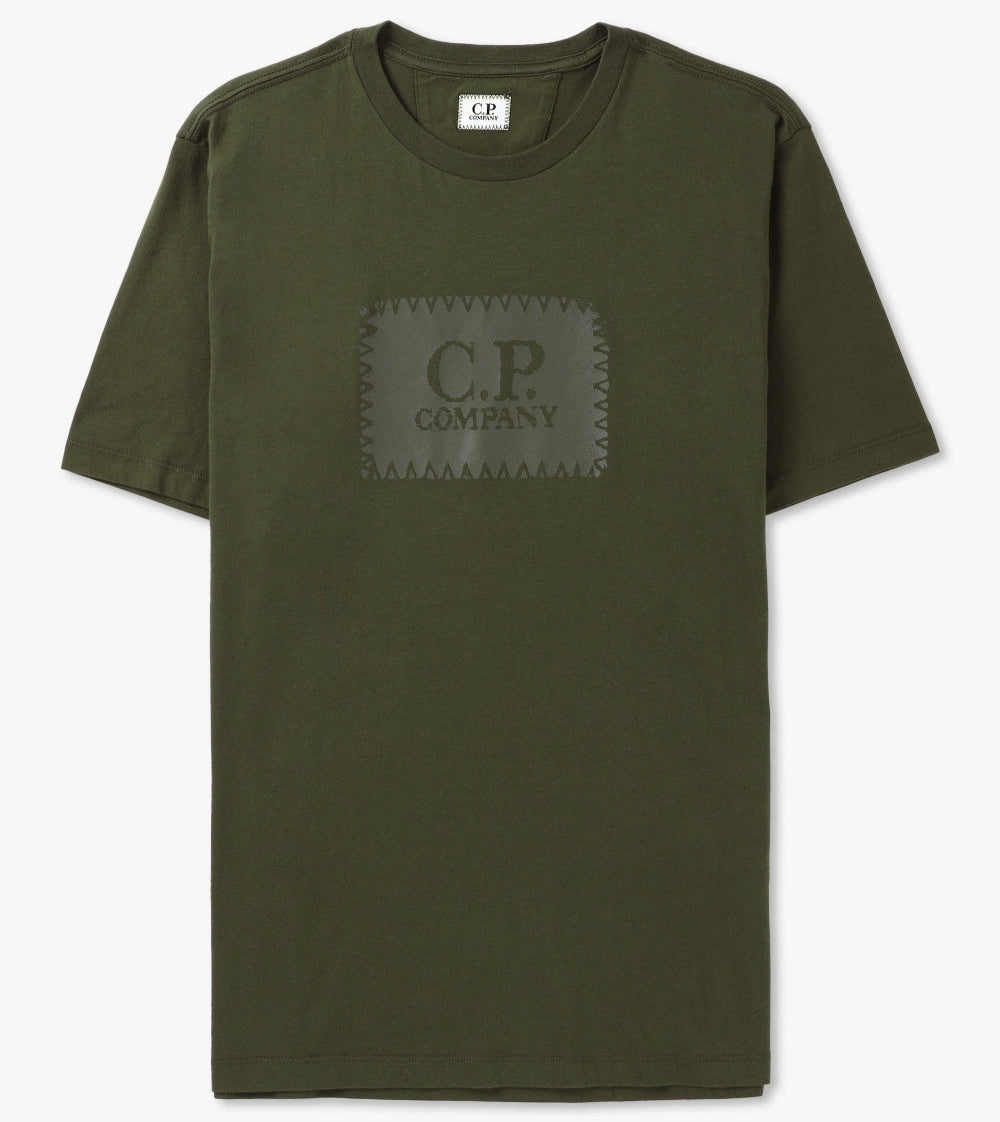30/1 Jersey Logo Label T-Shirt C.P. Company® - Ivy Green