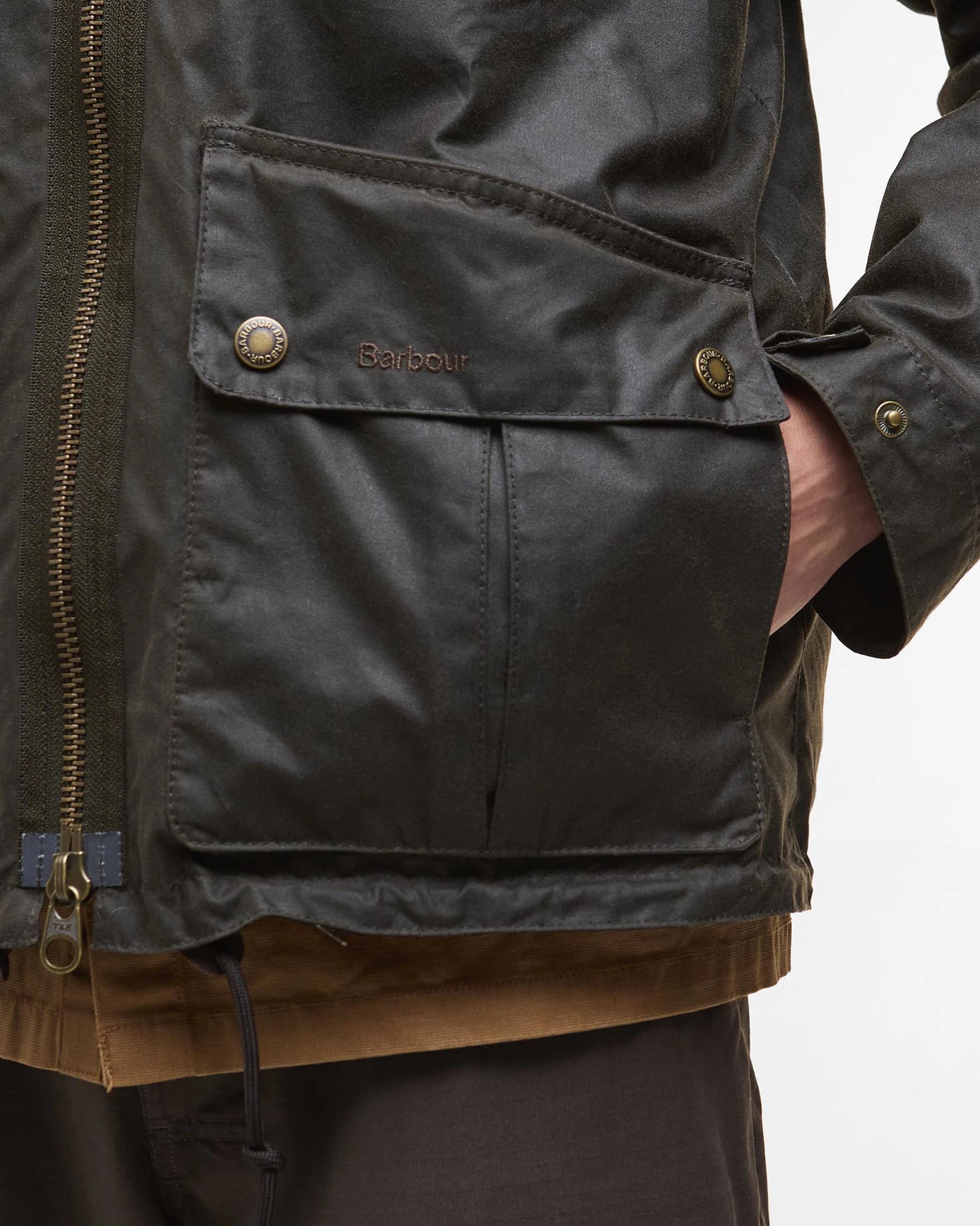 Re-Engineered Bardon Spey Wax Jacket AW25 Barbour - Olive