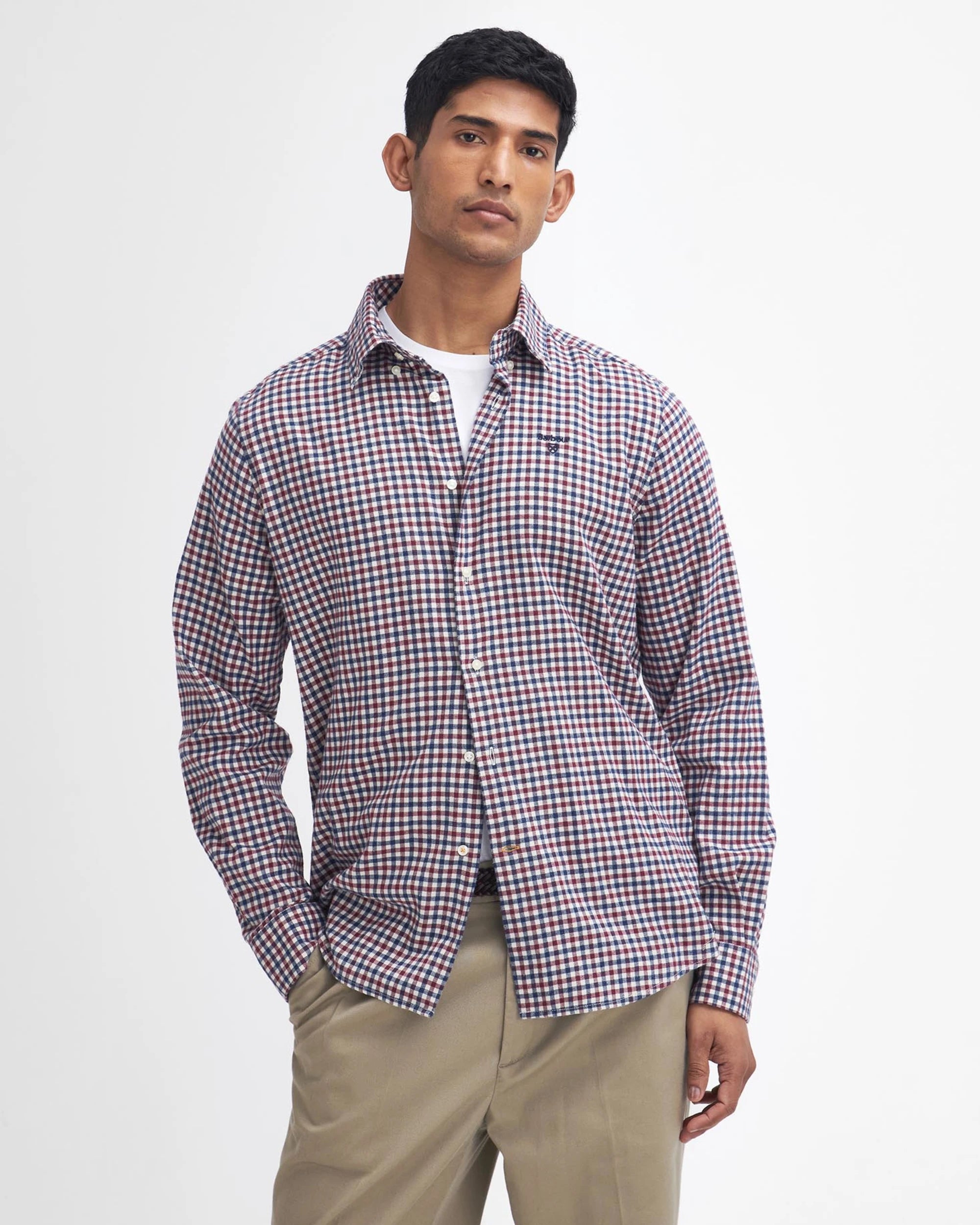 Finkle Tailored Shirt AW25 Barbour - Merlot