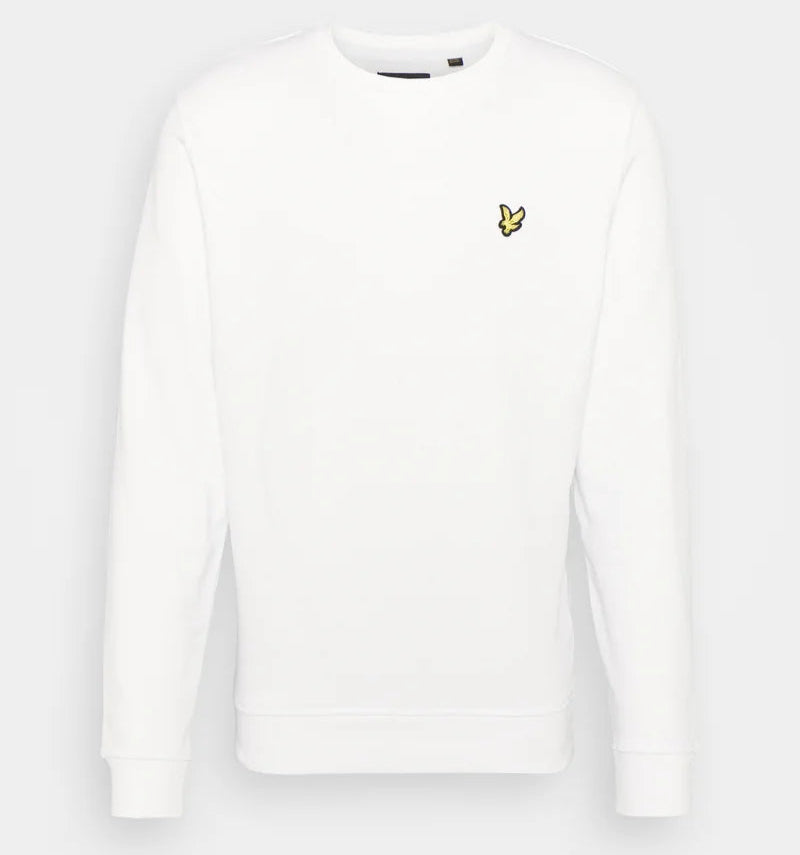 Brushed Back Crew Neck Sweatshirt Lyle & Scott AW25 - White