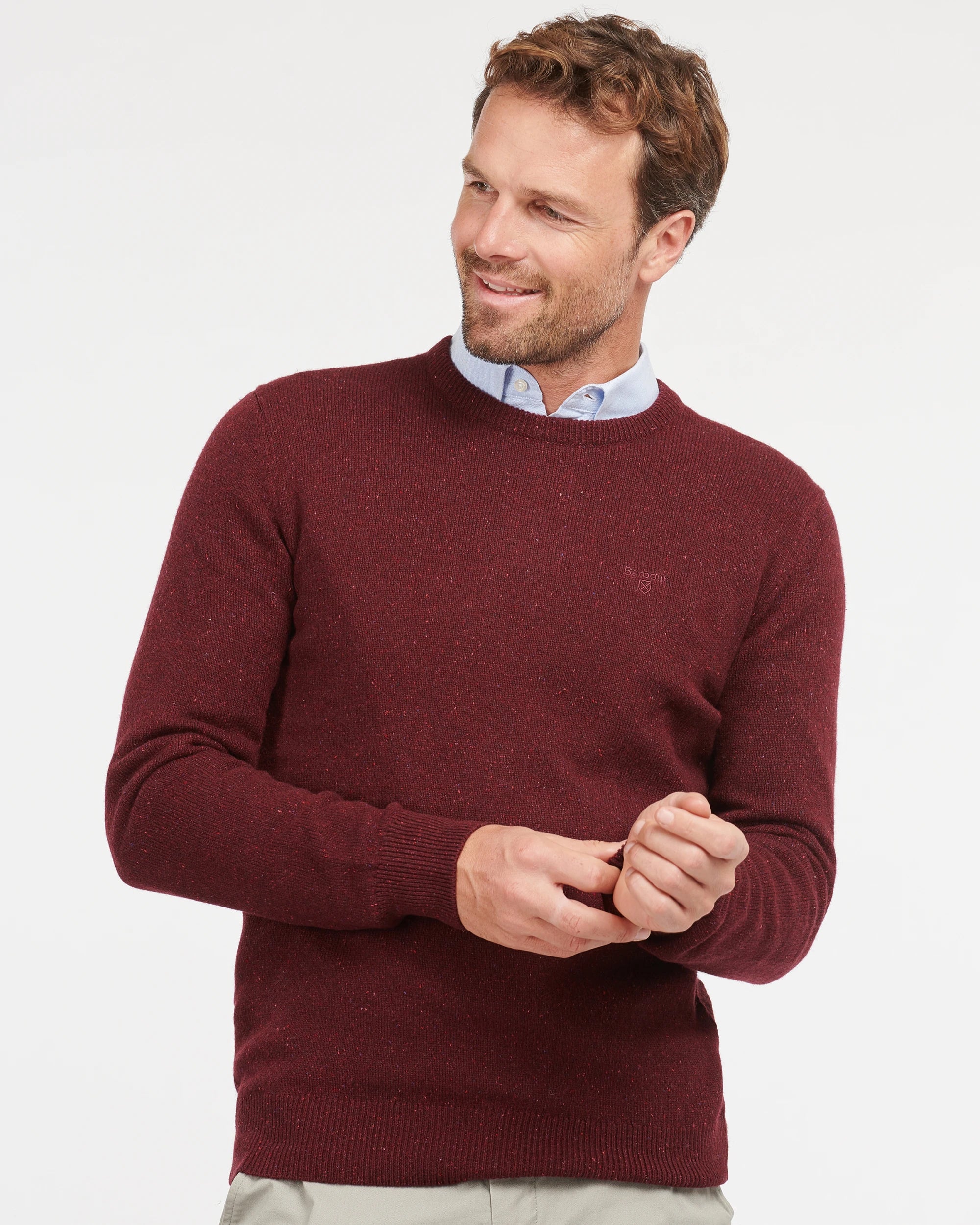 Essential Tisbury Crew AW25 Barbour - Ruby