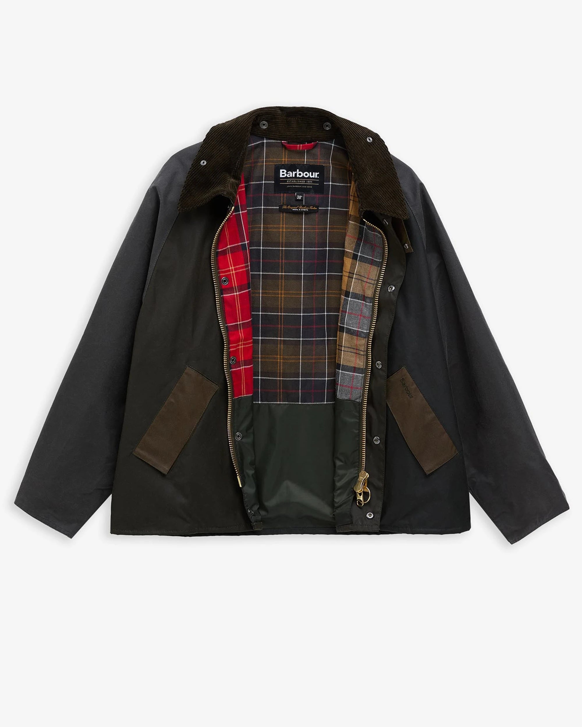 Patchwork Transport Wax Jacket AW25 Barbour - Sage Multi